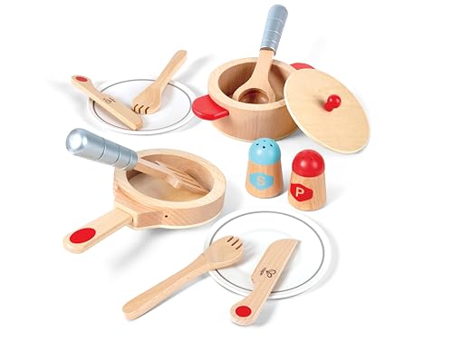 Hape Cucina e accessori Set Cucina & Servi in legno 13 pezzi