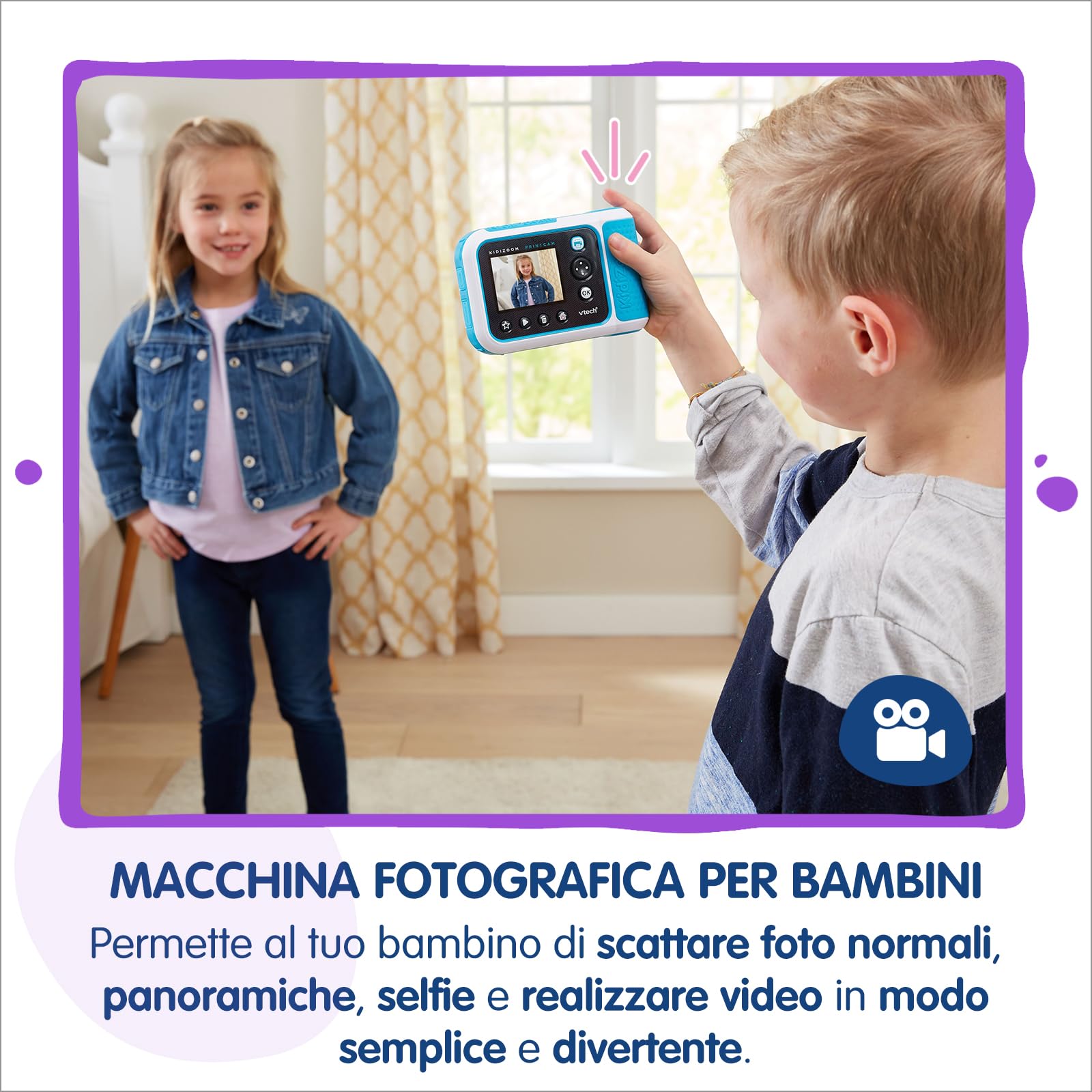 VTech Kidizoom Printcam macchina fotografica istantanea 5-12 anni