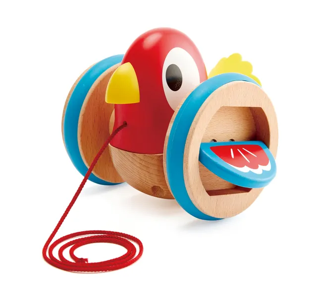 Hape Spingi e cammina Uccellino Trainabile E0360 gioco in legno dai 12 mesi