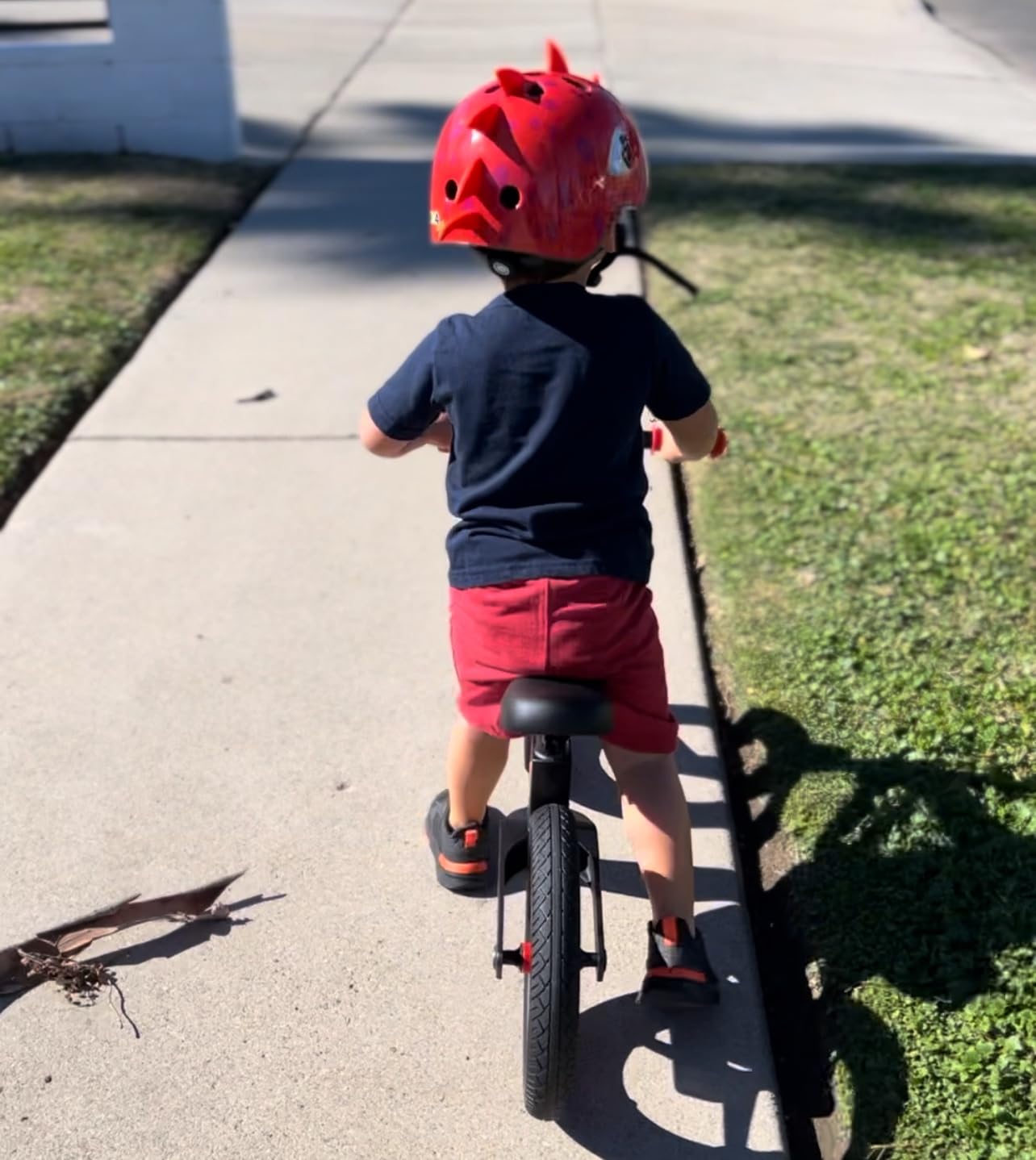 HAPE Primi passi e bici Balance Bike bici senza pedali rossa regolabile