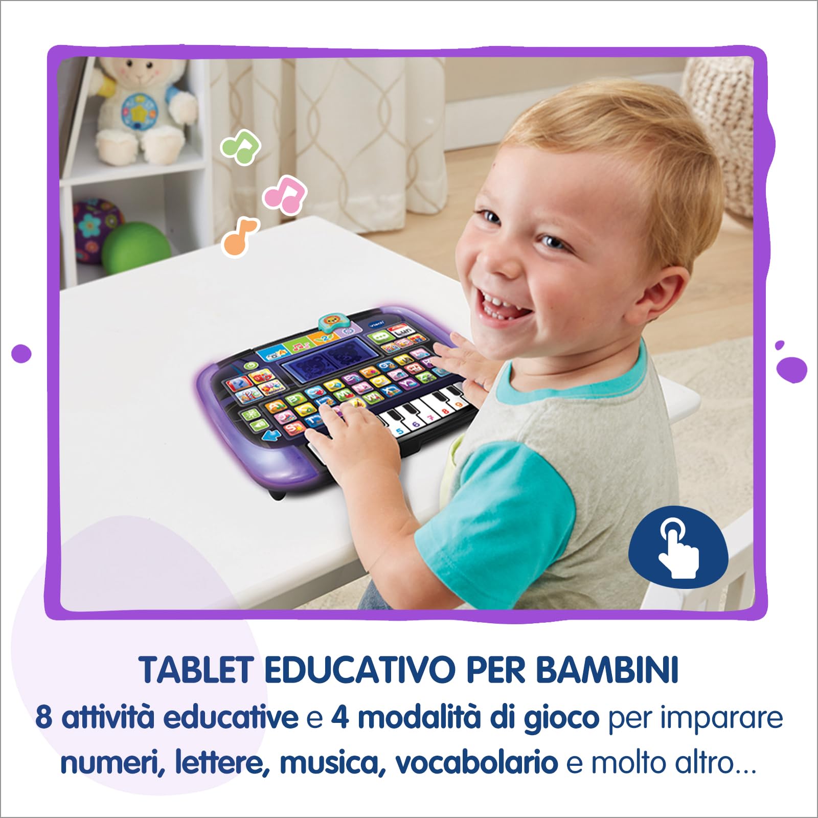 V-Tech Giocattoli 3-6 anni Bit Smart tablet educativo 2-5 anni