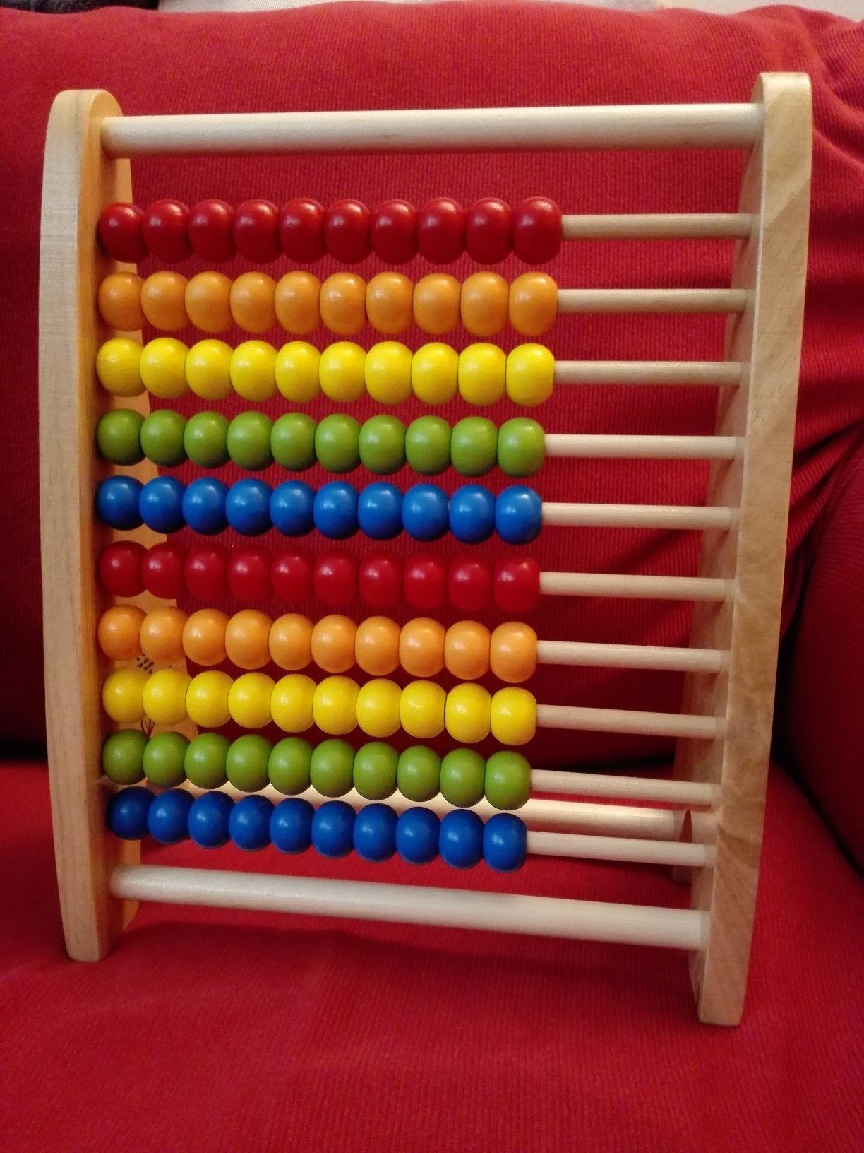 Hape Giocattoli per le abilità motorie E0412 Abaco Palline Arcobaleno