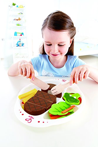 Hape Cucina e accessori E3141 Pranzo Prelibato set cucina giocattolo bistecca