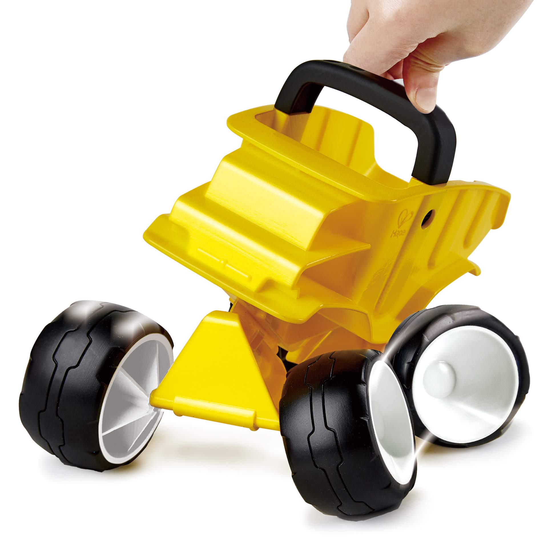 Hape Giochi da spiaggia Autocarro Giallo con cassone ribaltabile camion giocattolo