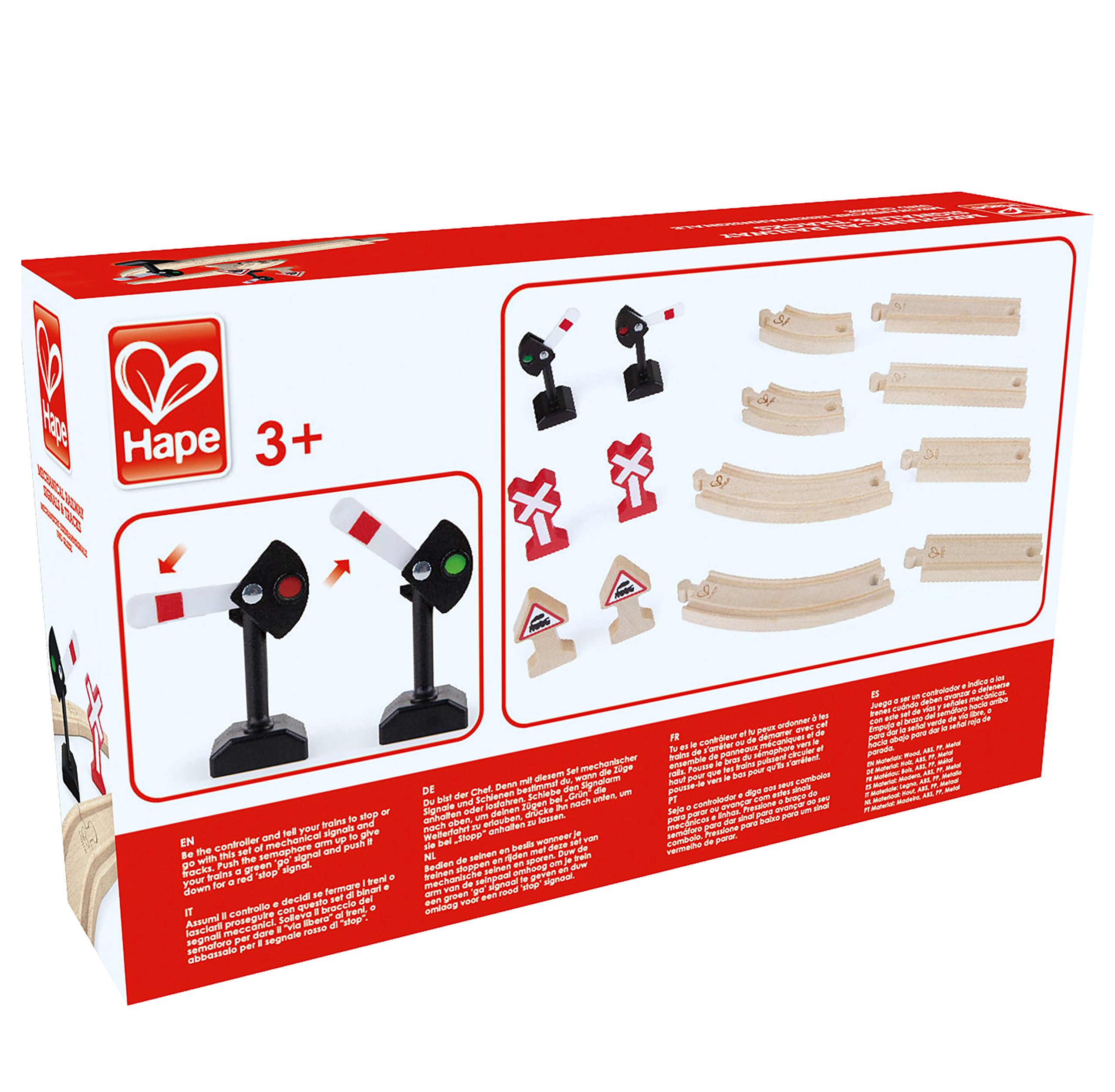Hape Treno E3724 set di binari e segnali meccanici