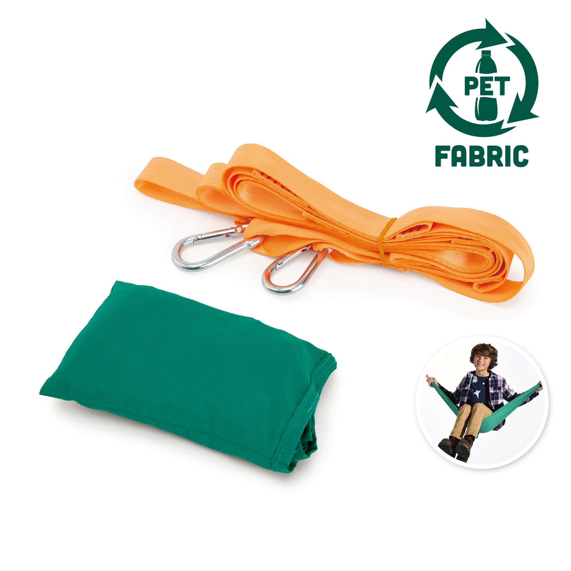 Hape Nature Fun amaca tascabile per bambini 110 kg PET riciclato