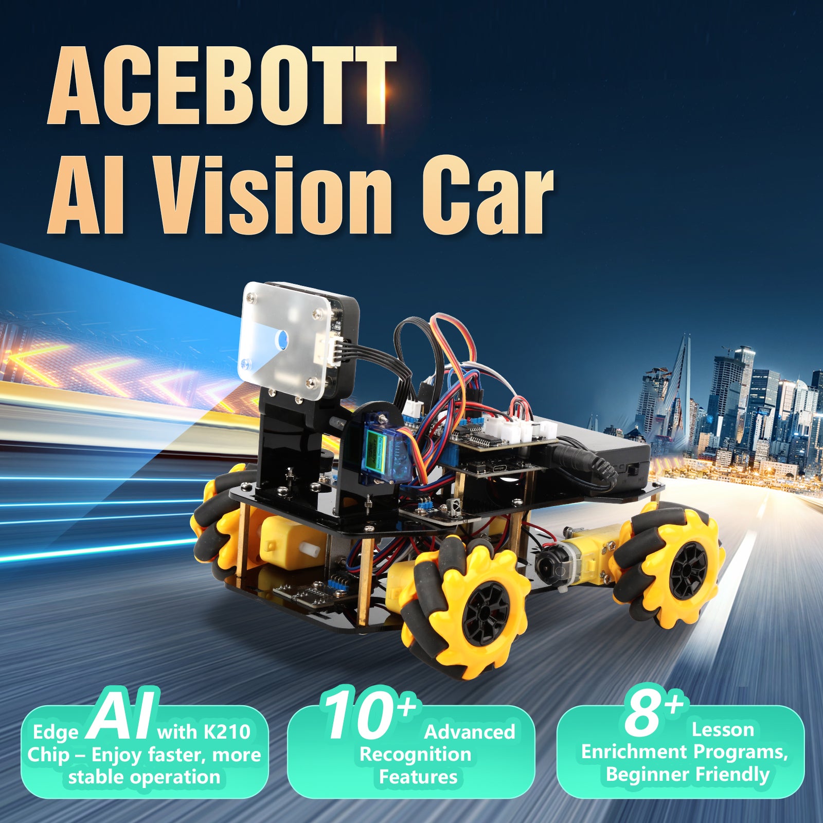 ACEBOTT Explorer Series QD003 AI Vision Pack espansione per auto