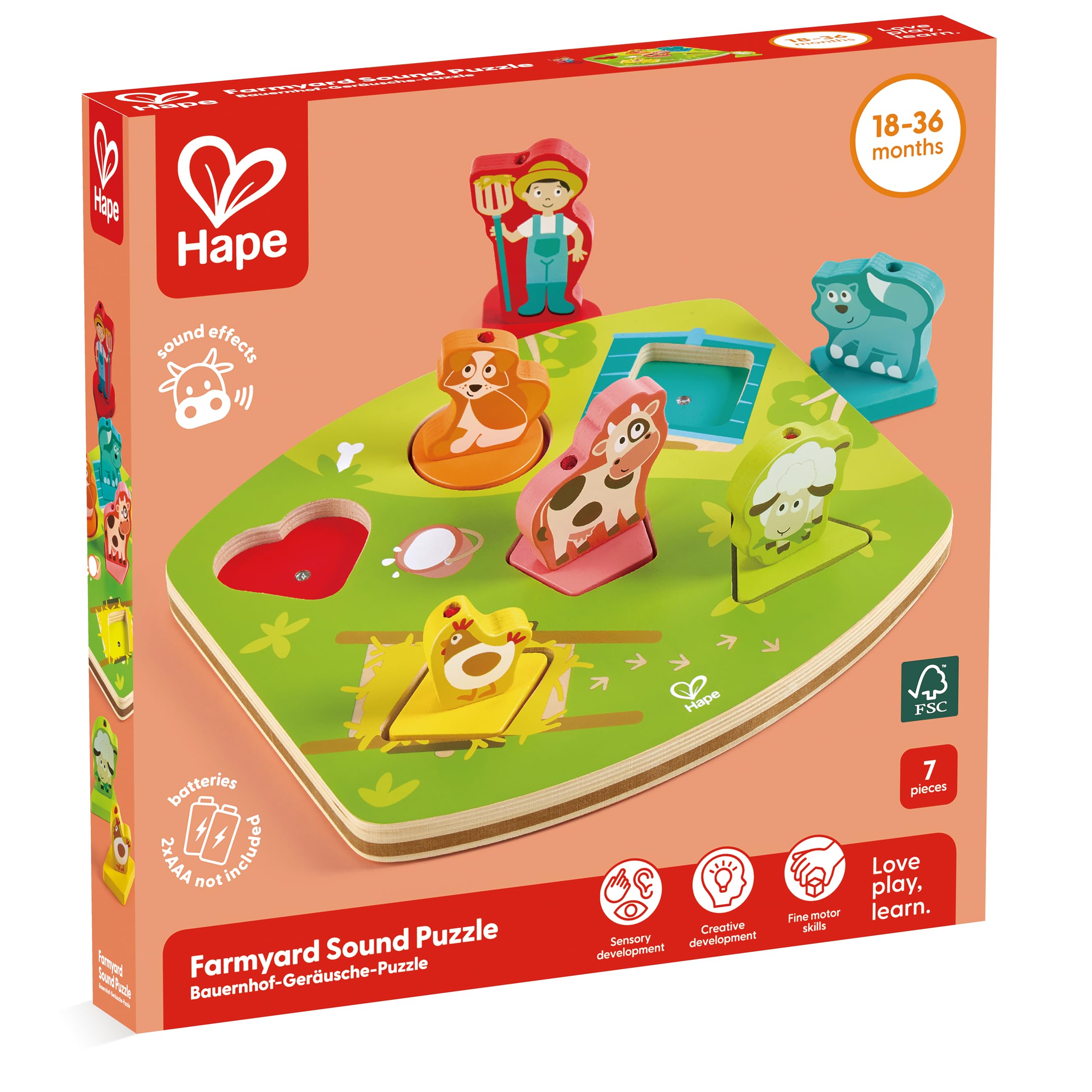 HAPE Puzzle E1614 gioco in legno per bambini