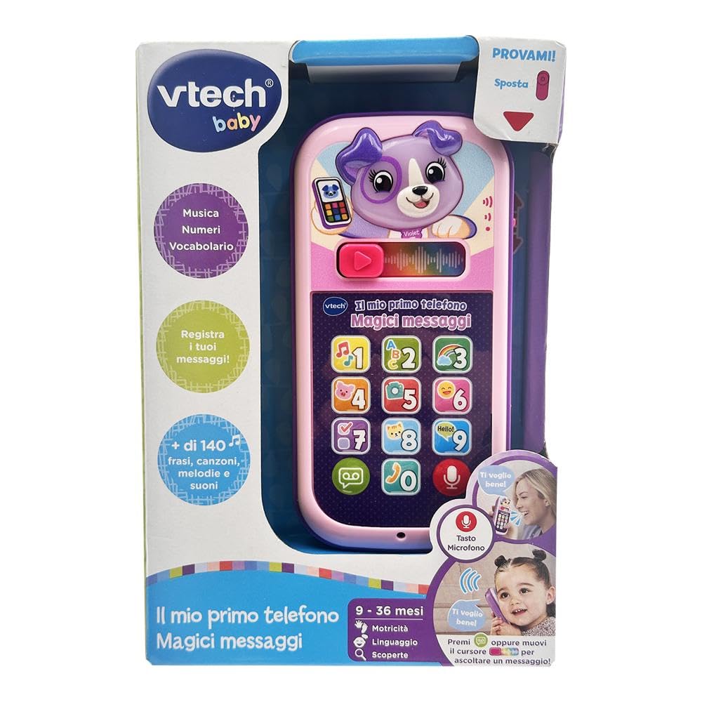 VTech Giocattoli 1-3 anni Il Mio Primo Telefono Magici Messaggi telefono rosa