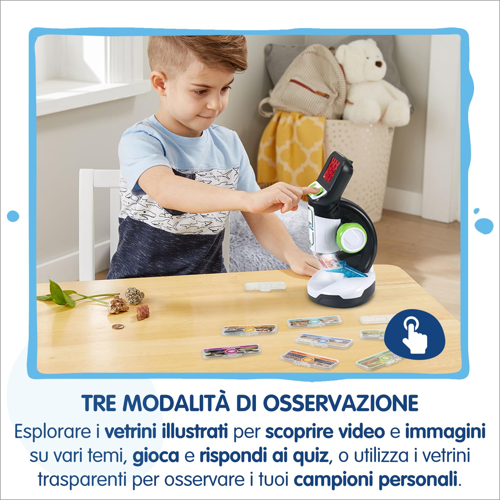 VTech Giocattoli 6 anni e + Video Microscopio Interattivo Digitale bambini 7-99 anni microscopio
