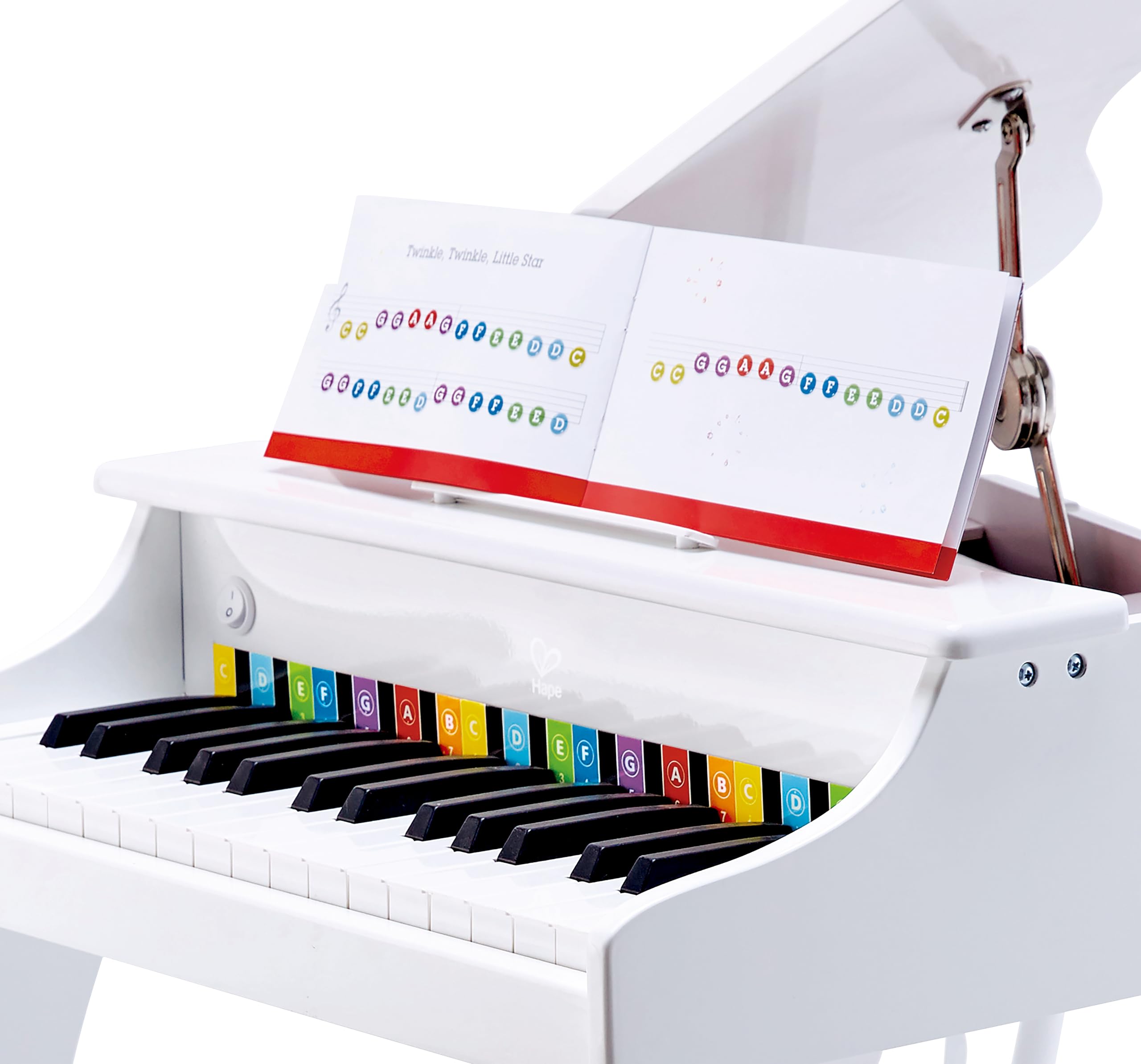 Hape Giochi musicali Pianoforte Elettronico Bianco Deluxe 30 tasti