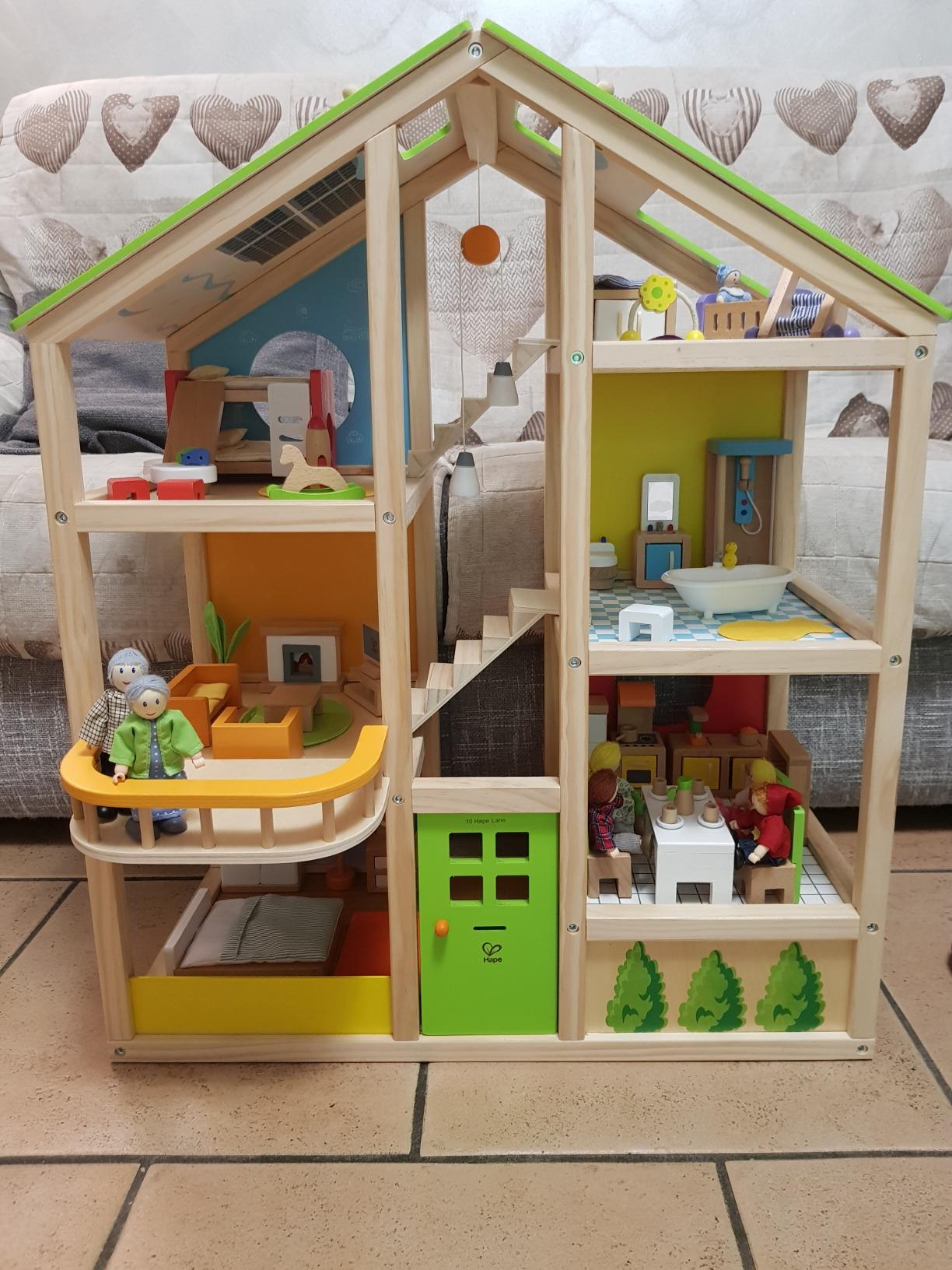 Hape Case delle bambole e accessori E3401 Casa 4 Stagioni casa delle bambole in legno