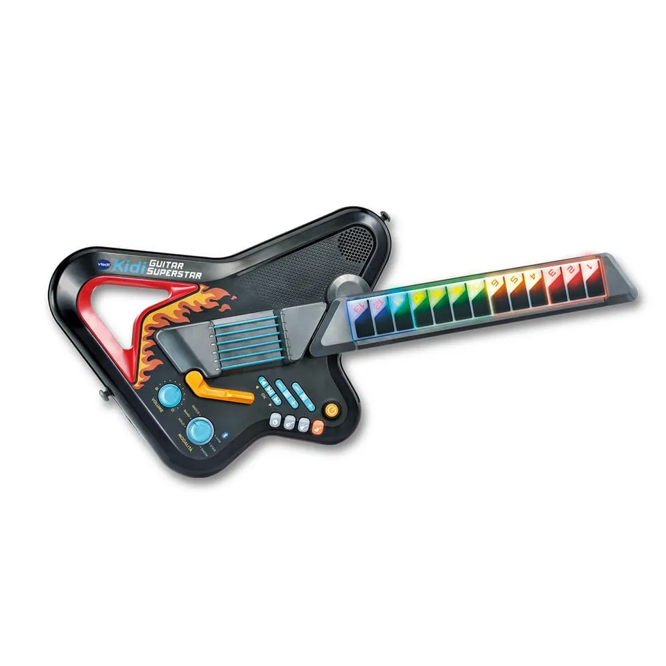 VTech Giocattoli 6 anni e + KidiStar Guitar chitarra elettronica Bluetooth