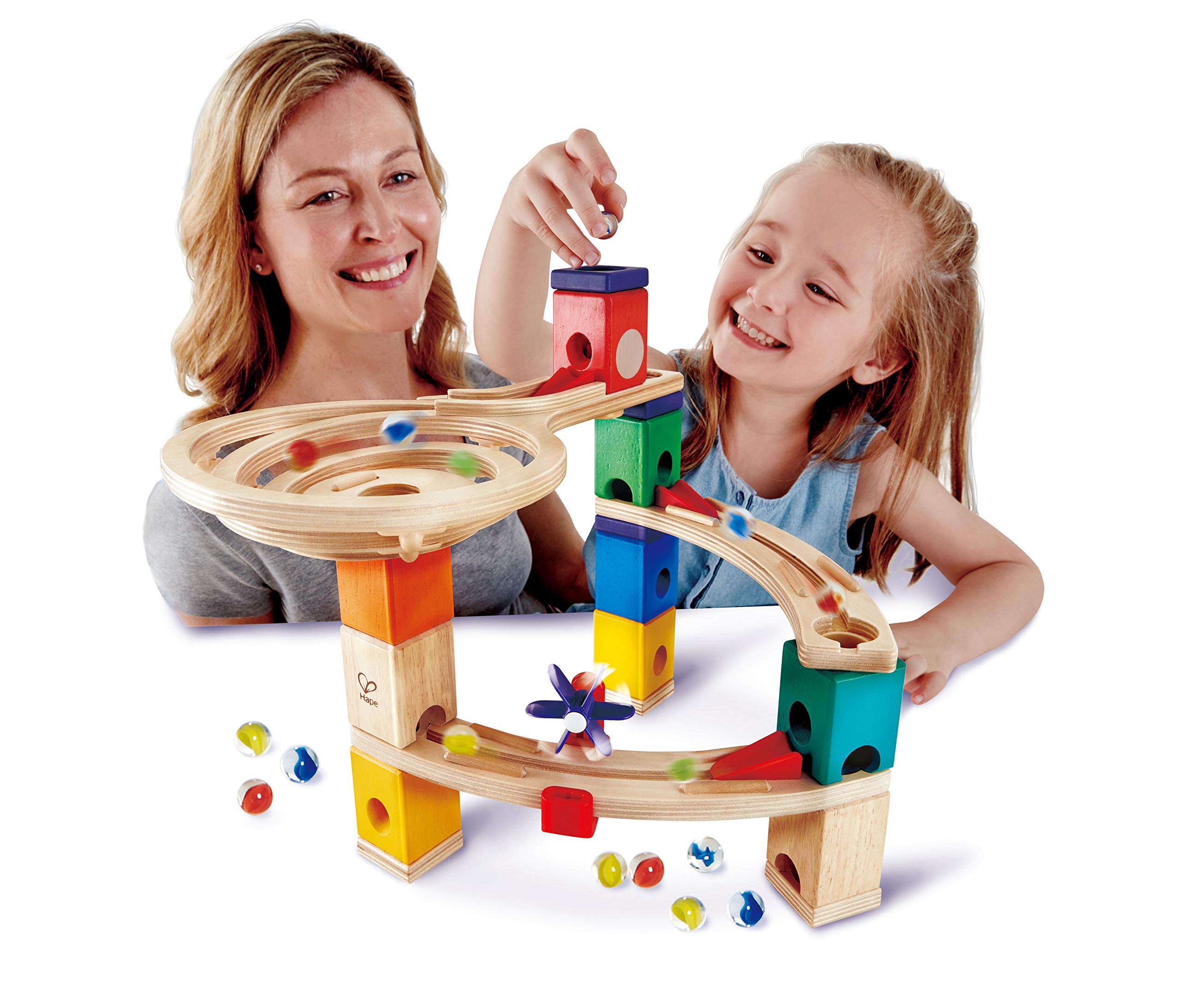 Hape Quadrilla Corsa verso il traguardo pista per biglie in legno dai 4 anni