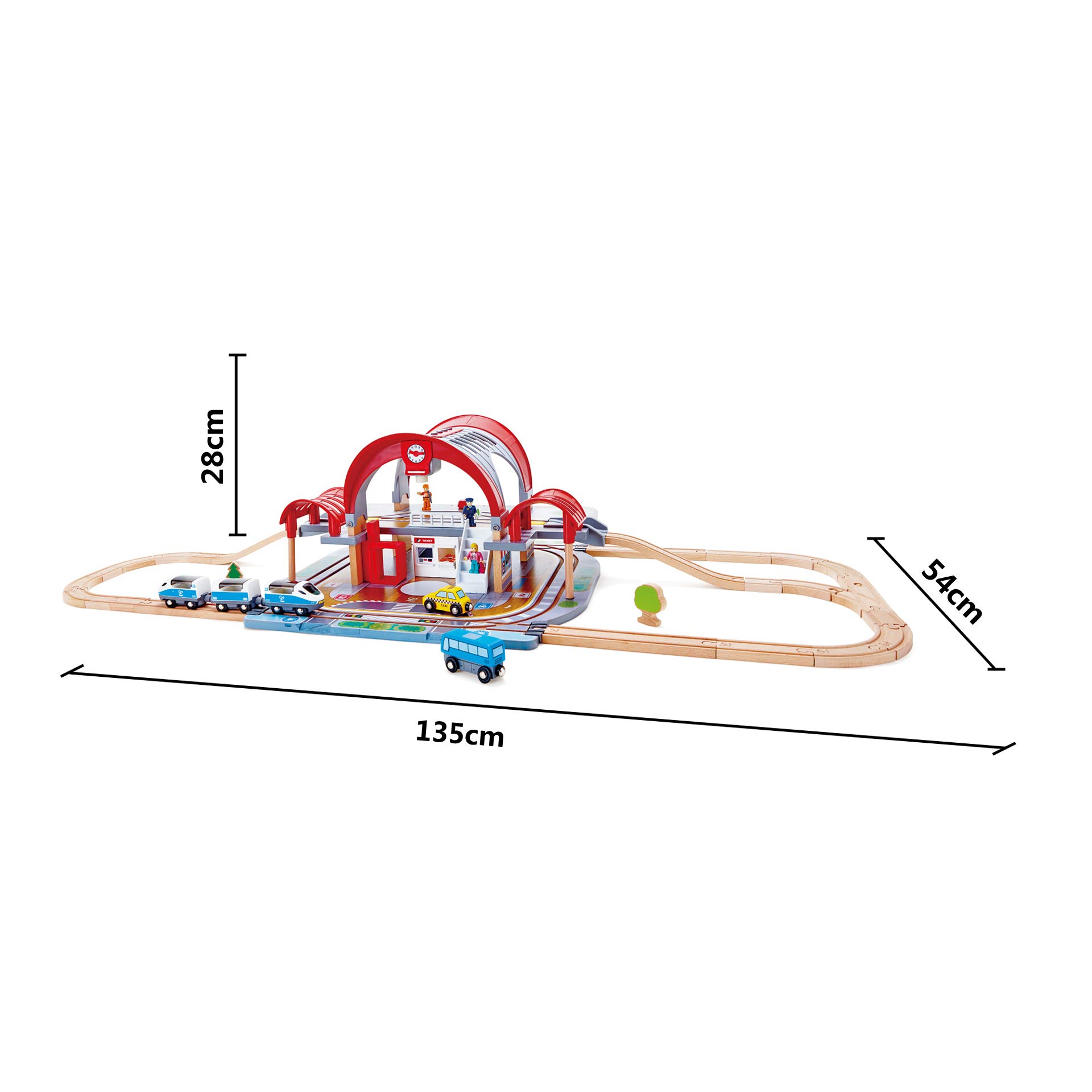 Hape Treno Stazione della Grande città stazione ferroviaria in legno