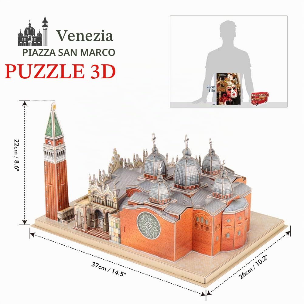 National Geographic Kids – Giochi e puzzle Piazza di San Marco puzzle 3D 107 pezzi