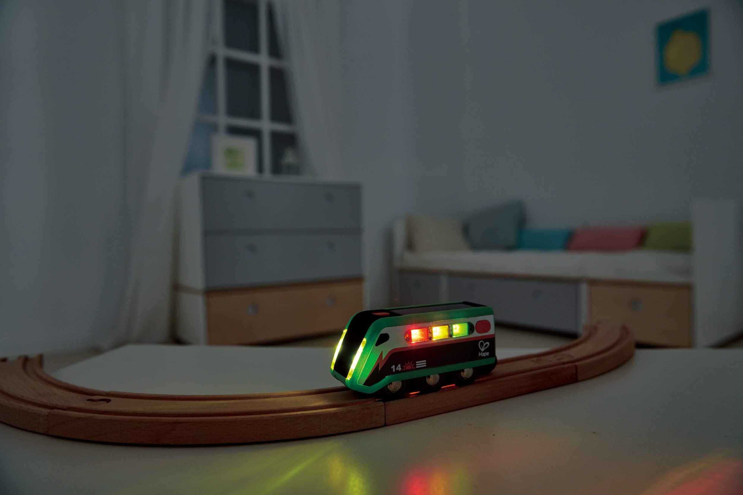 Hape Treno E3760 treno a energia solare con luci