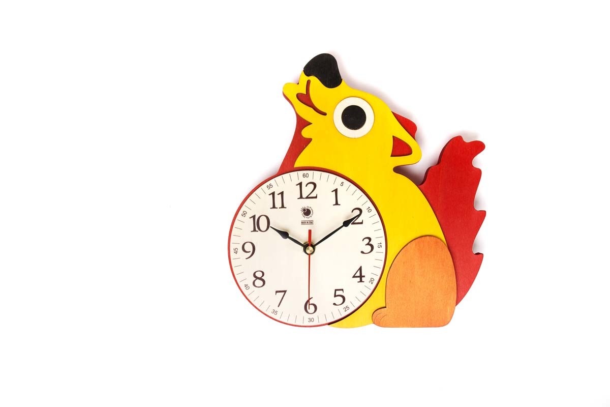 Il Pianeta delle idee Arredare Orologio da muro in legno orologio 24×24 cm in betulla e pioppo