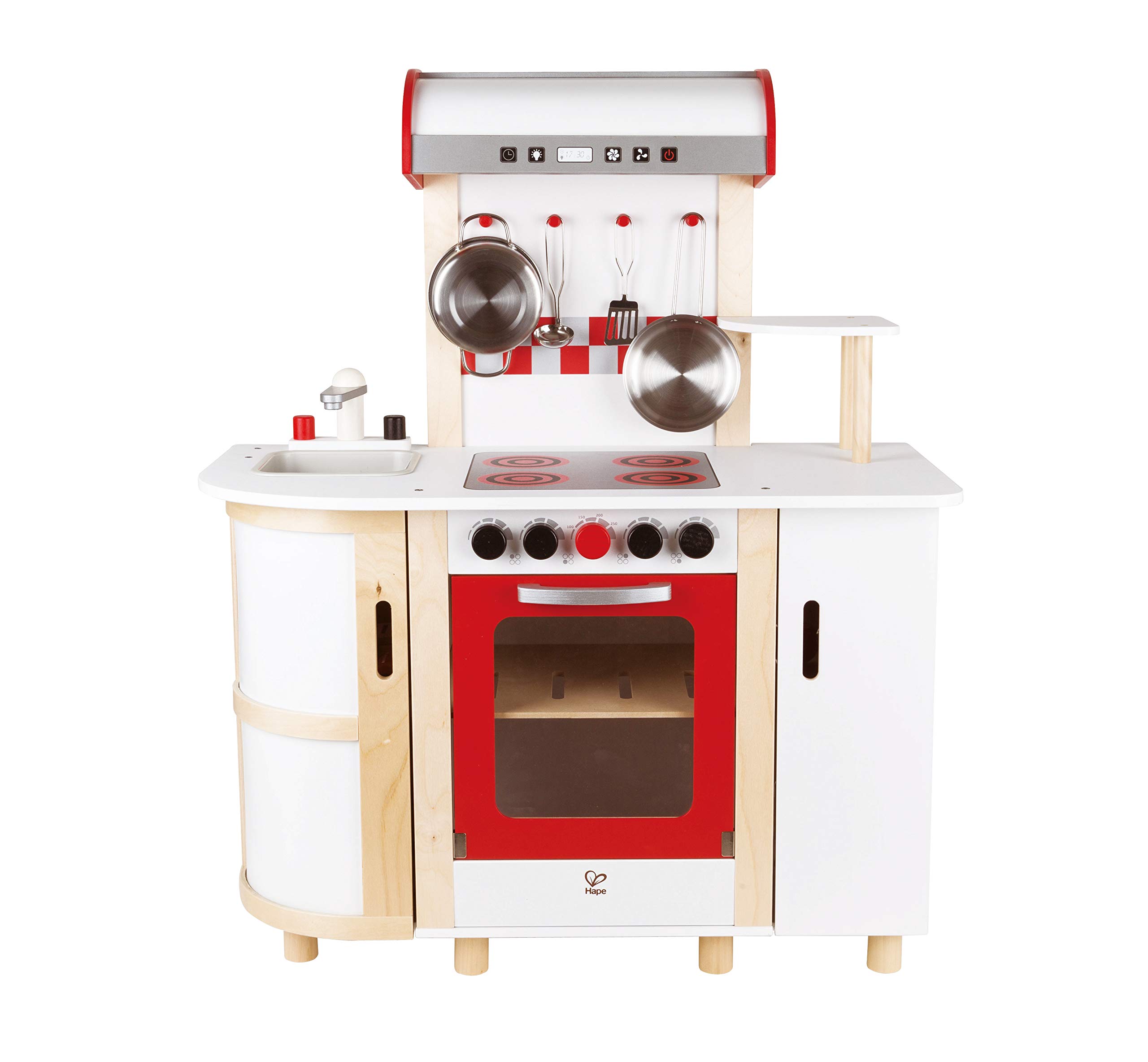 Hape Cucina e accessori E8018 cucina multifunzione con carrello multicolore