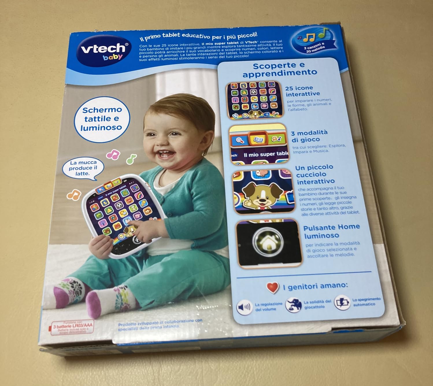 VTech Giocattoli 1-3 anni Il Mio Super Tablet interattivo 9-36 mesi
