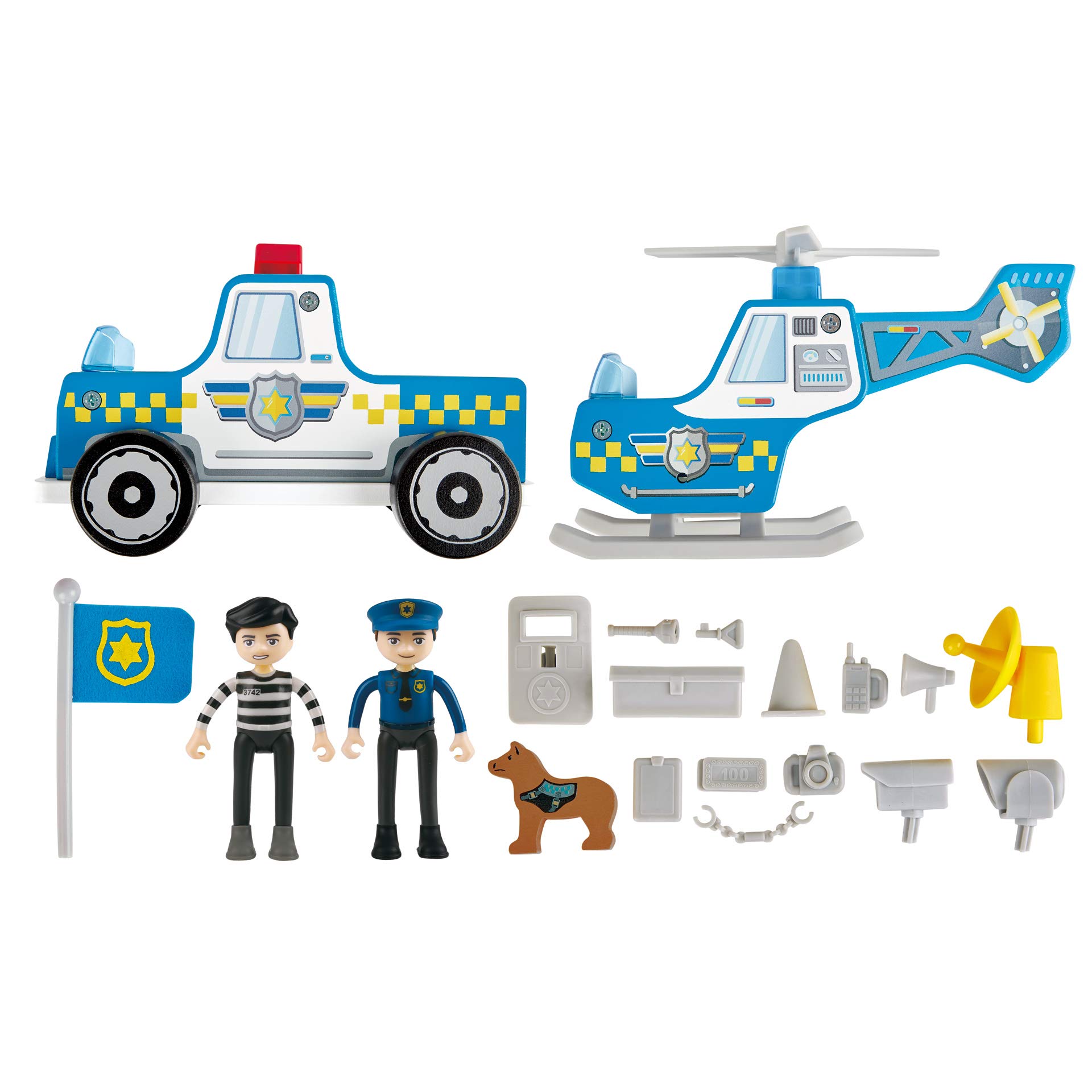 Hape Giochi di ruolo Set Dipartimento di polizia metropolitana stazione