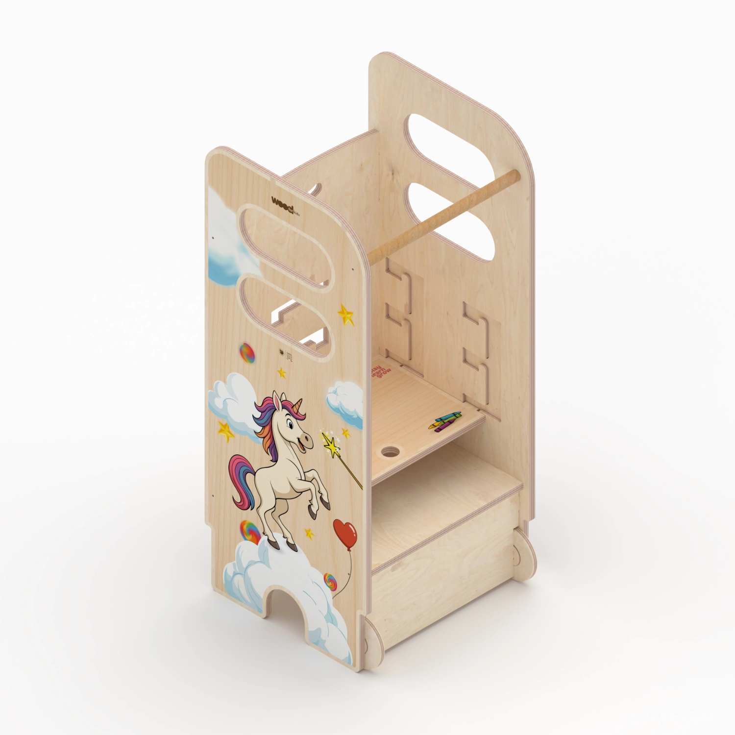 Il Pianeta delle idee Wood for Kids Montessori Torre della crescita Montessori torre in legno