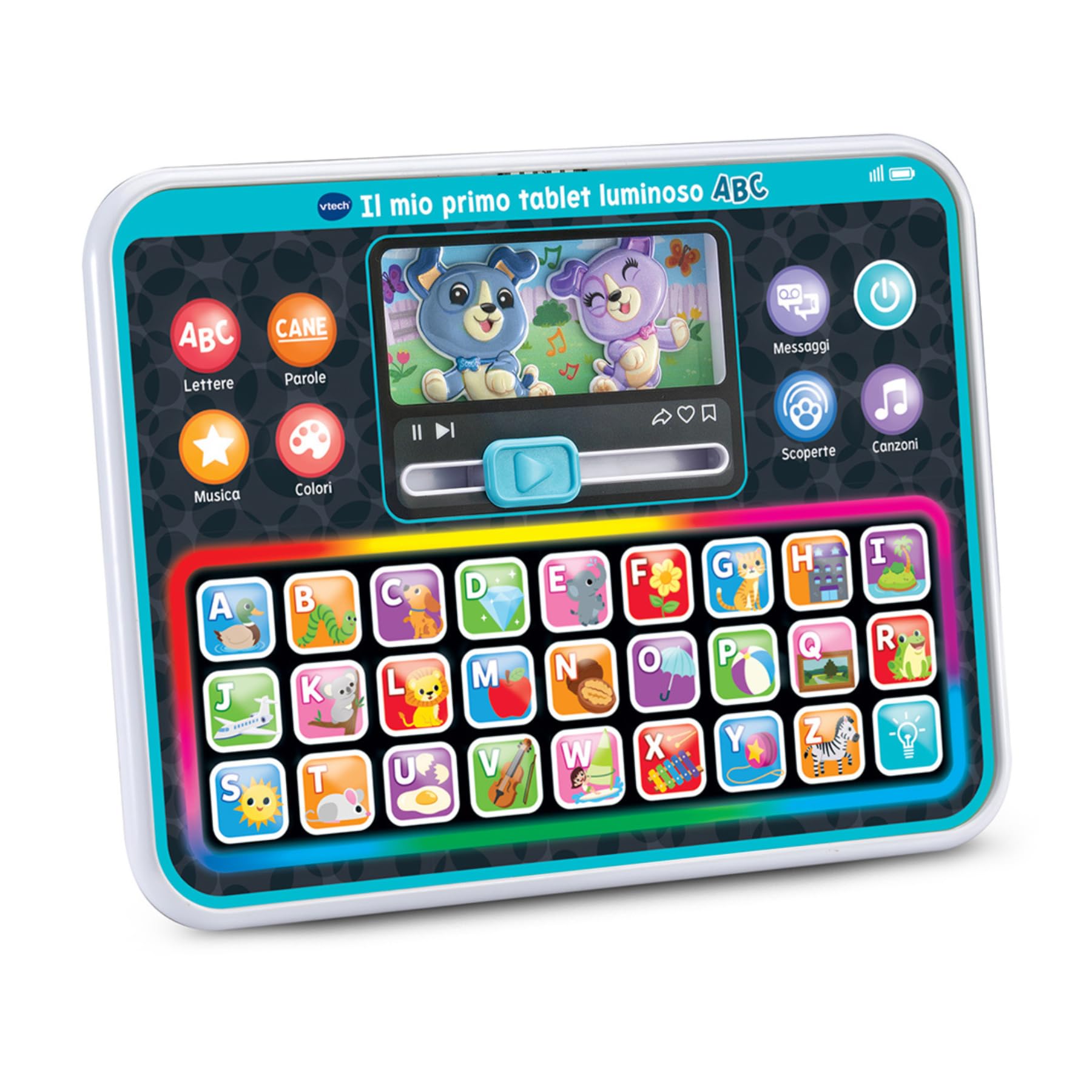 VTech Giocattoli 1-3 anni Il Mio Primo Tablet Luminoso ABC tablet italiano
