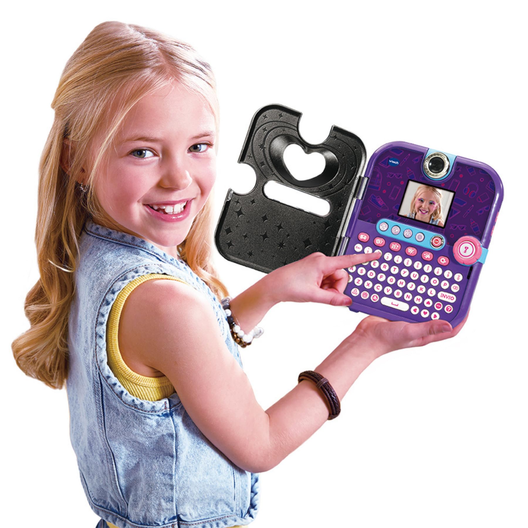 VTech KidiSecrets Video Fashion diario segreto nero elettronico