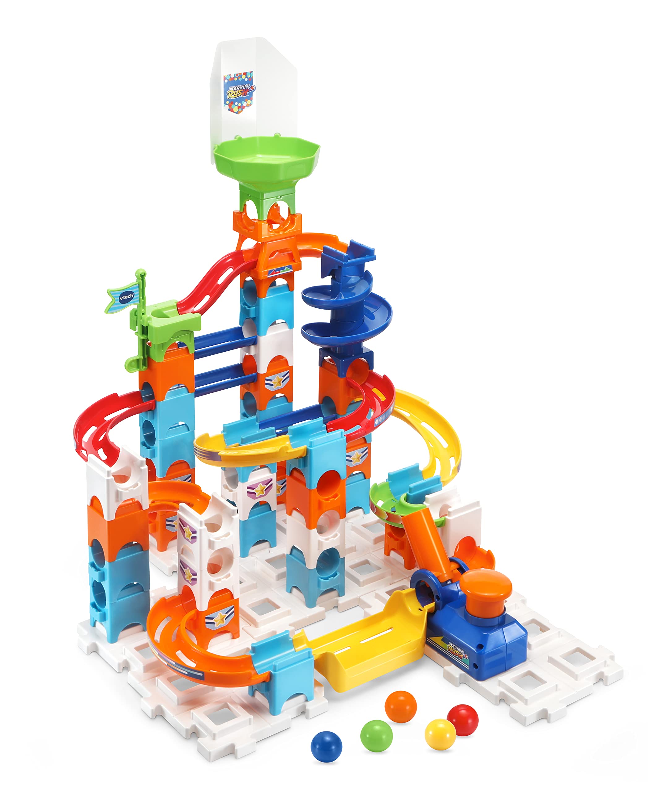 VTech Giocattoli 3-6 anni Marble Rush Adventure Set pista per biglie 62 pezzi