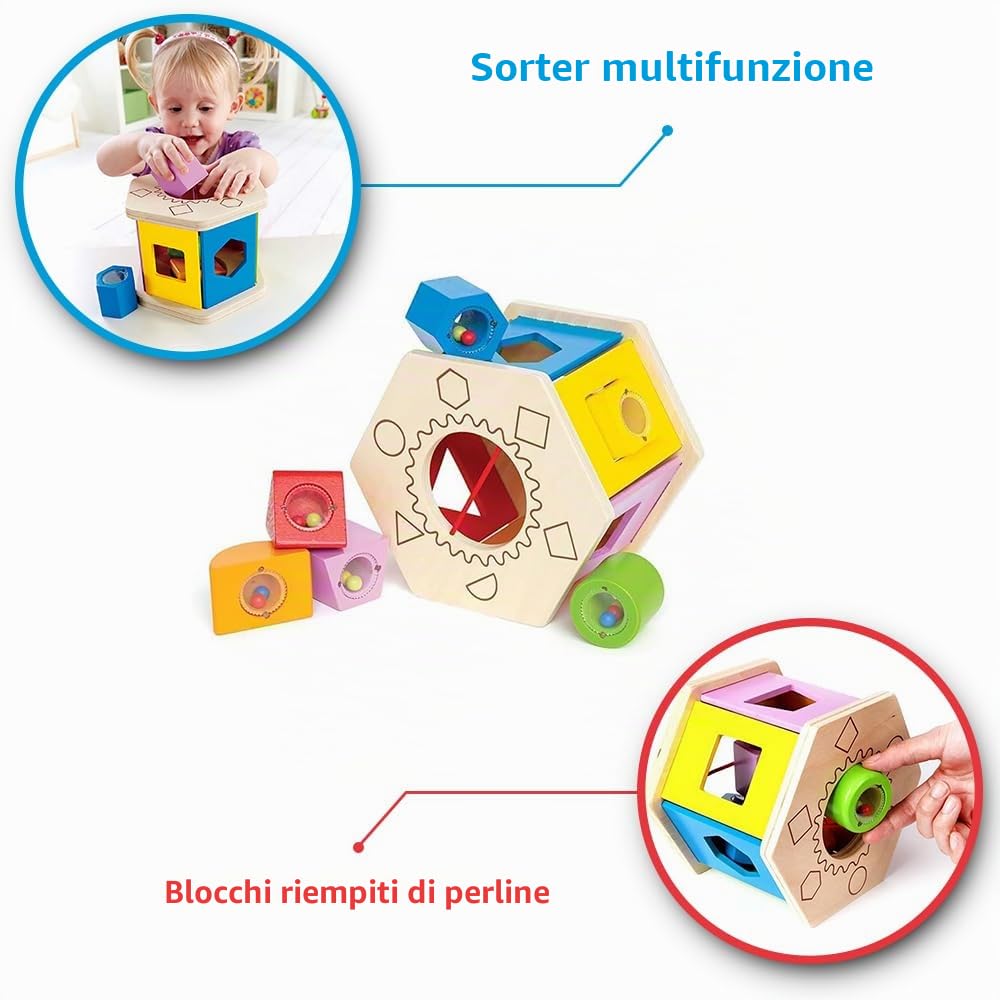 Hape Giocattoli per abilità motorie E0407 gioco di incastro