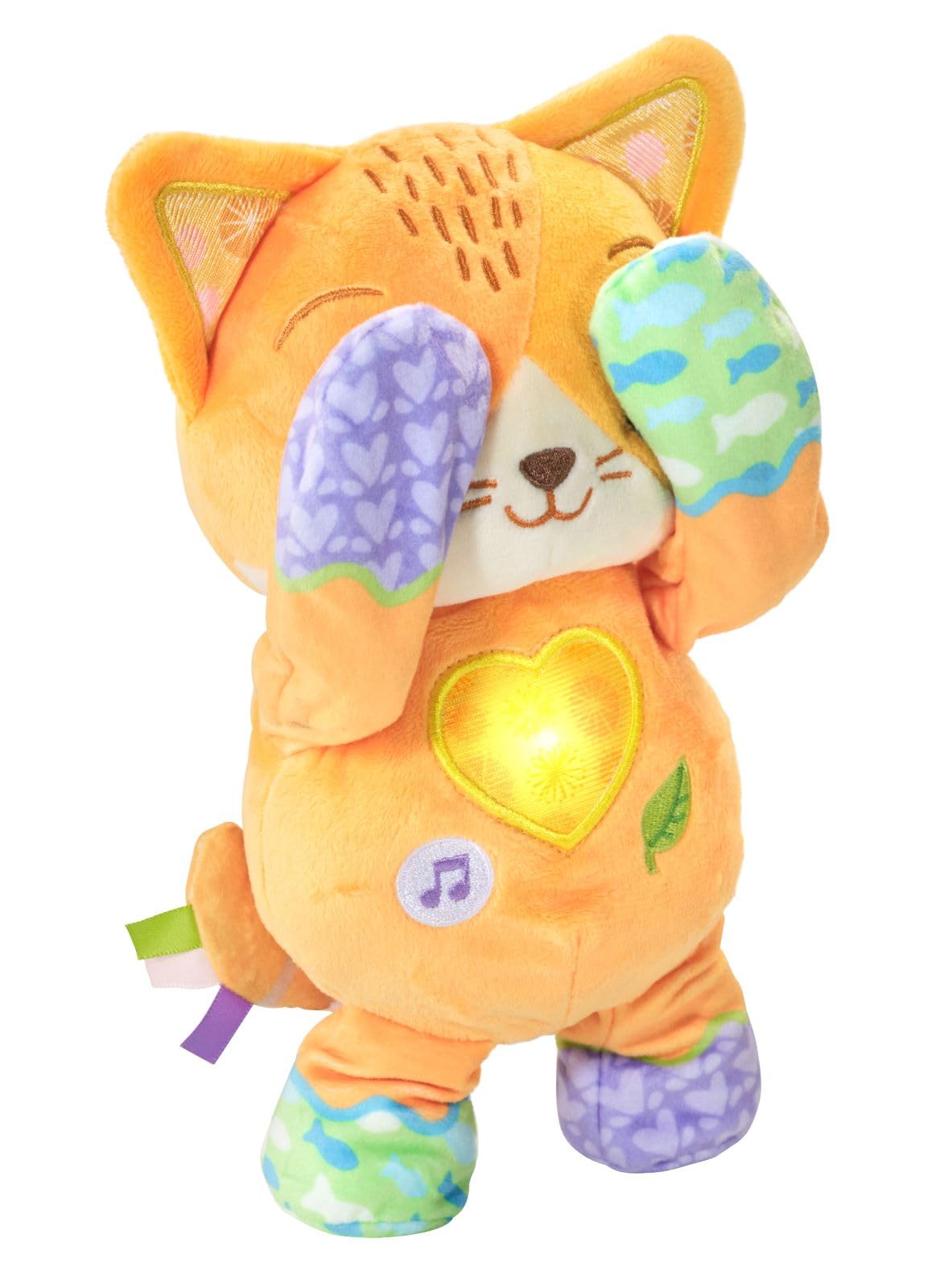 VTech Minù Gattino Cucù, peluche interattivo con suoni e musiche