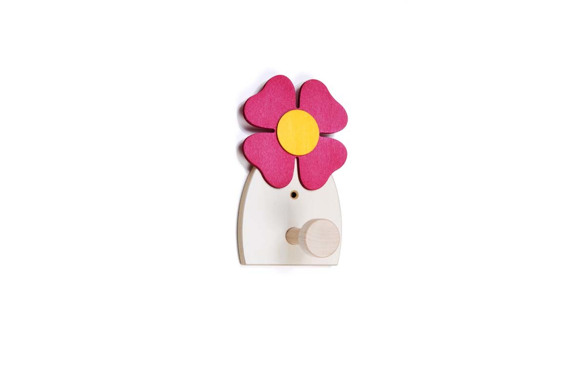Il Pianeta delle idee Arredare Fiori Appendiabiti in pioppo 18x10 cm