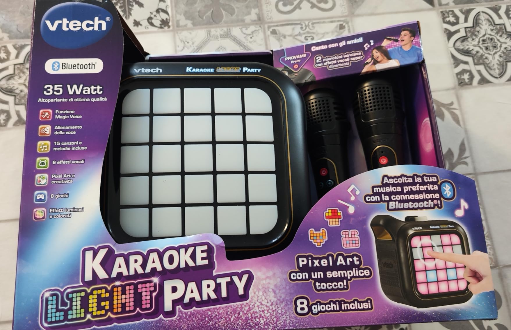VTech Giocattoli 6 anni e + Karaoke Light Party microfono wireless