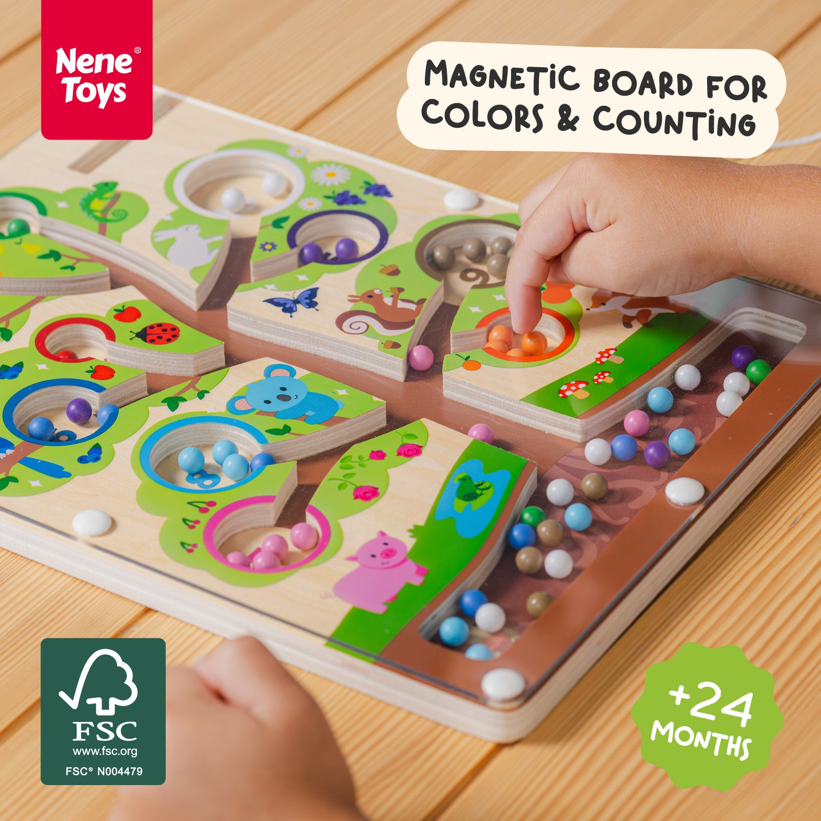 Nene Toys Puzzles & Learning Counting Tree Maze labirinto magnetico