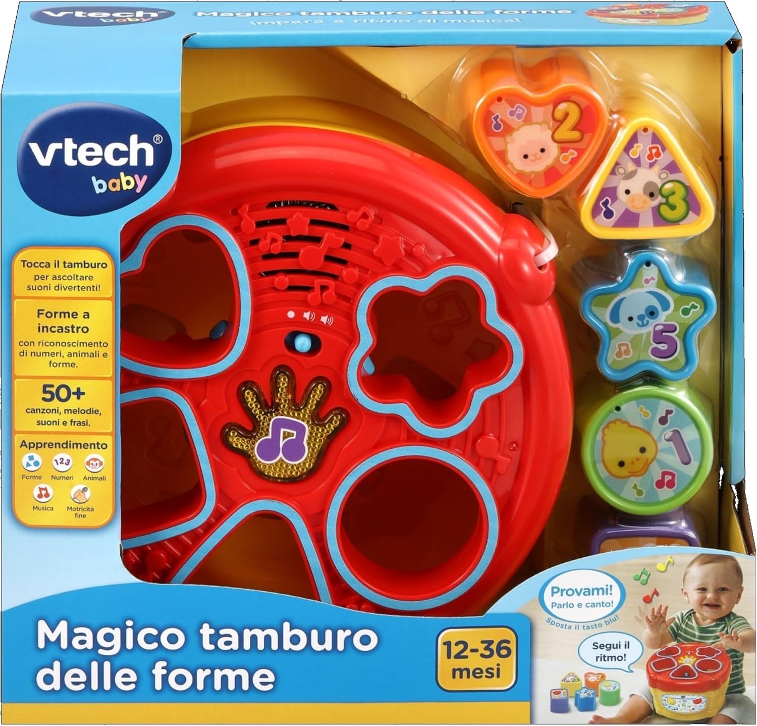 VTech Il Magico Tamburo delle Forme Musicale tamburo 12-36 mesi