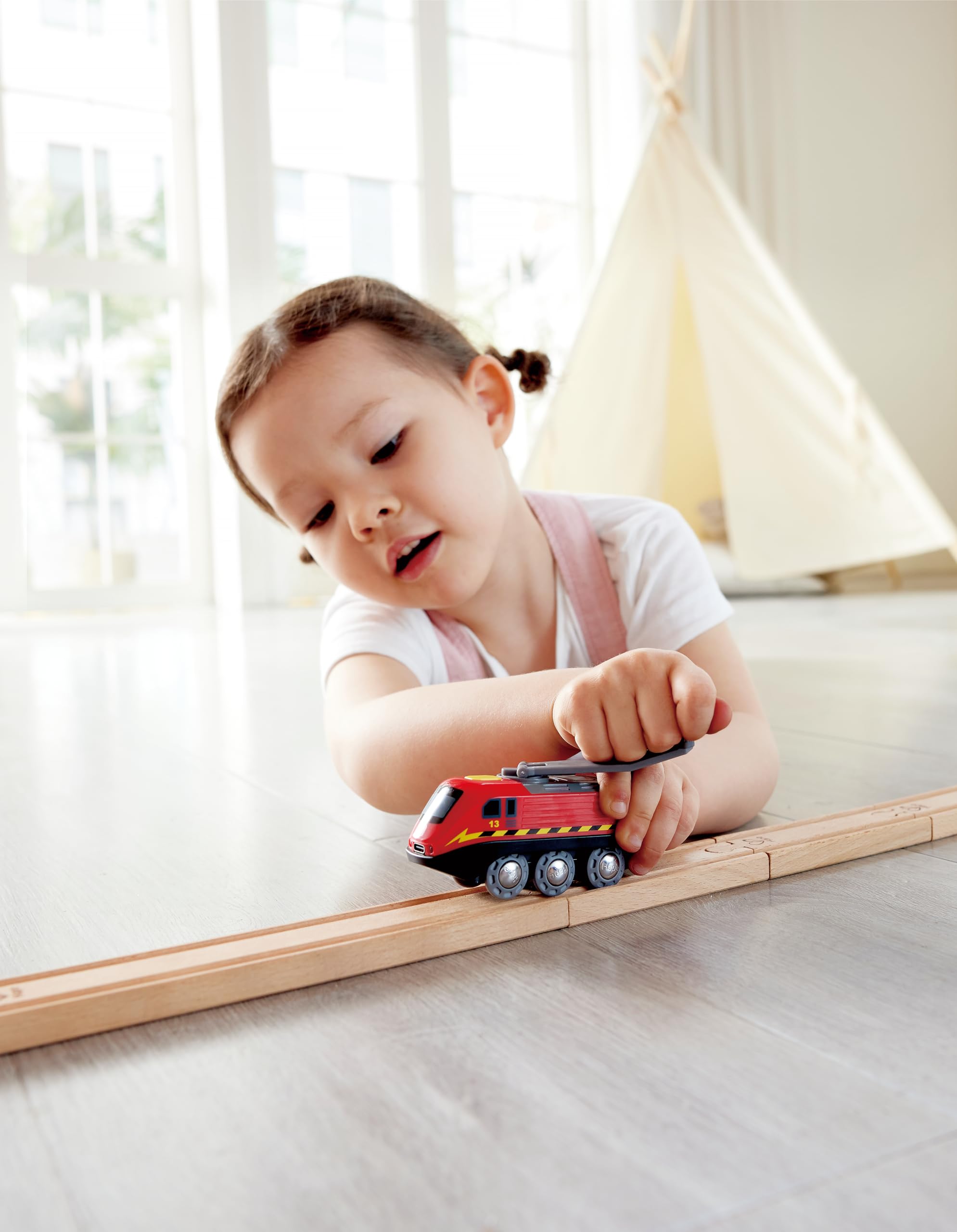 HAPE Treno Locomotiva ricaricabile elettrica USB
