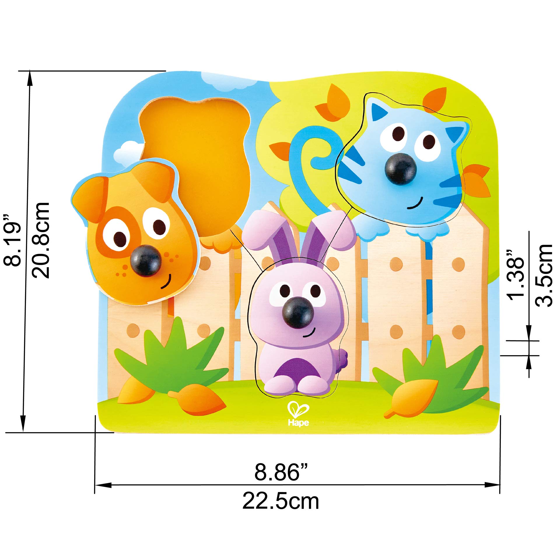 Hape Puzzle Big Nose Pet puzzle in legno educativo