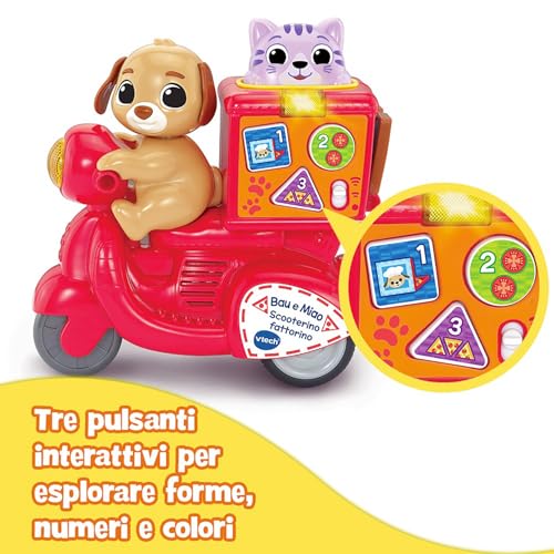 VTech Giocattoli 1-3 anni Bau e Miao Scooterino Fattorino scooter 12-36 mesi