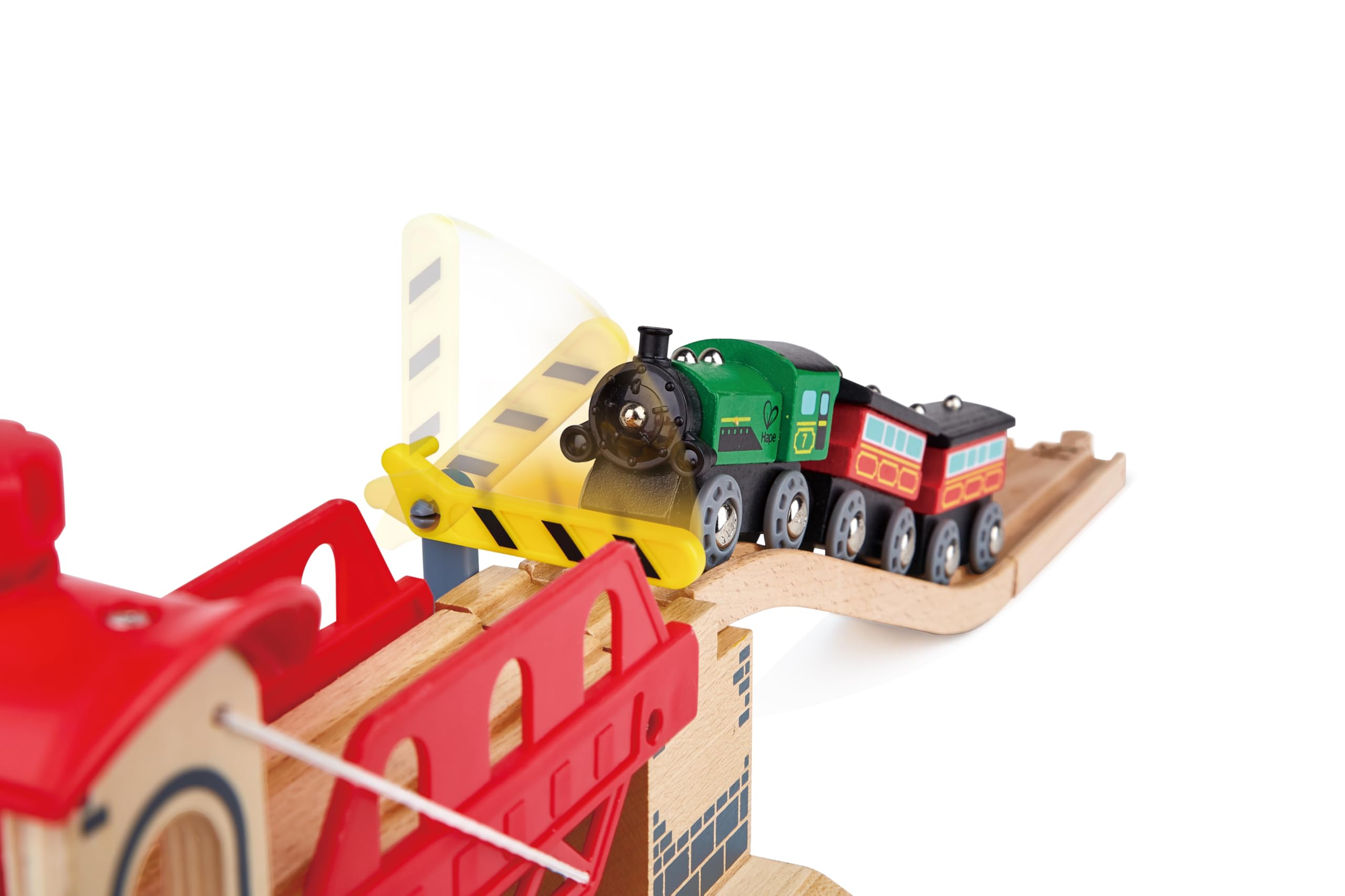 Hape Treno Ponte Levatoio accessorio in legno con manovella