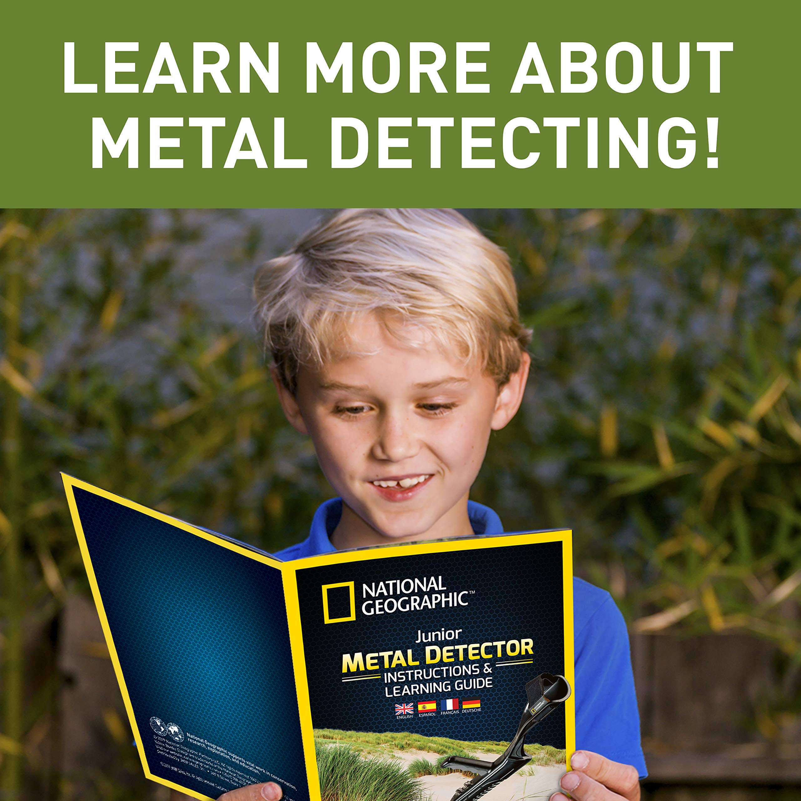 National Geographic Kit scientifici e di scoperta Metal Detector Junior metal detector bambini regolabile