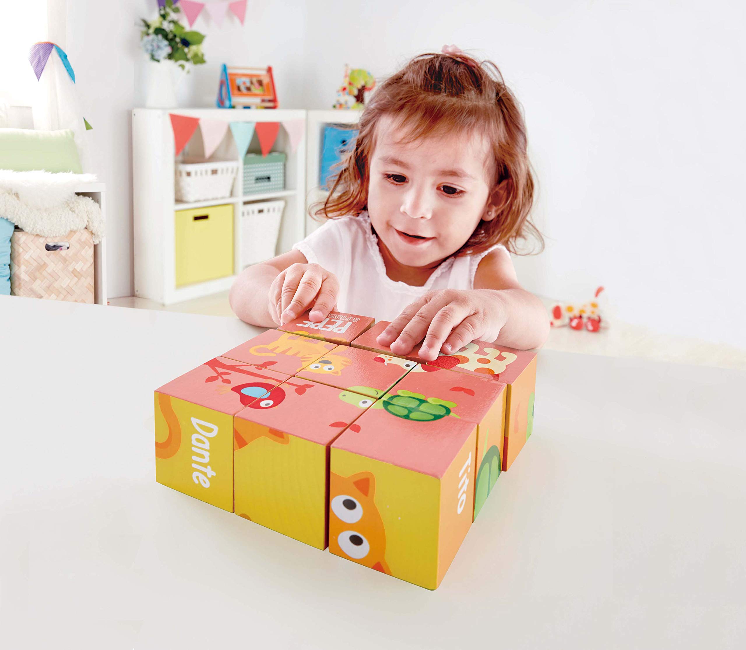 Hape Puzzle E0452 Pepe und Friends puzzle a blocchi legno 9 pezzi