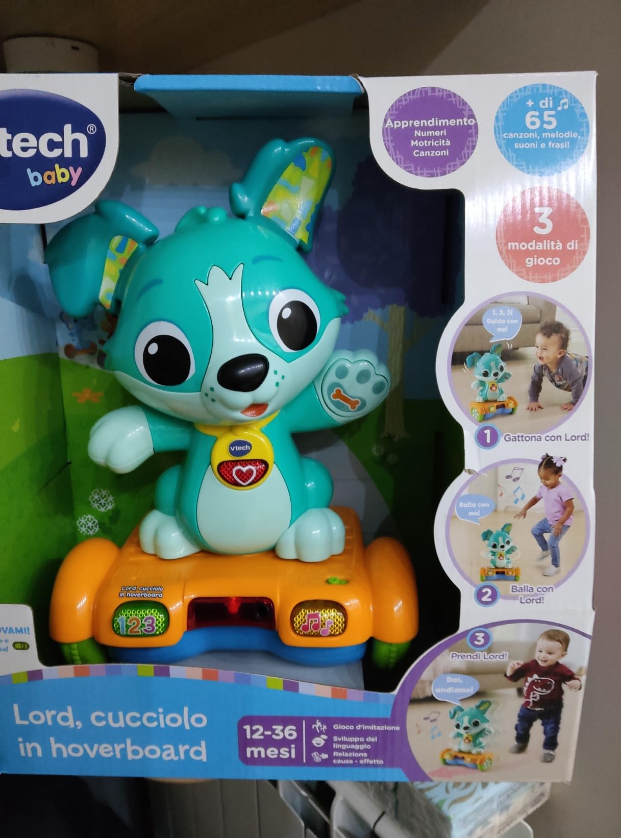 V-Tech Giocattoli 1-3 anni Lord Cucciolo in Hoverboard cagnolino interattivo 12-36 mesi