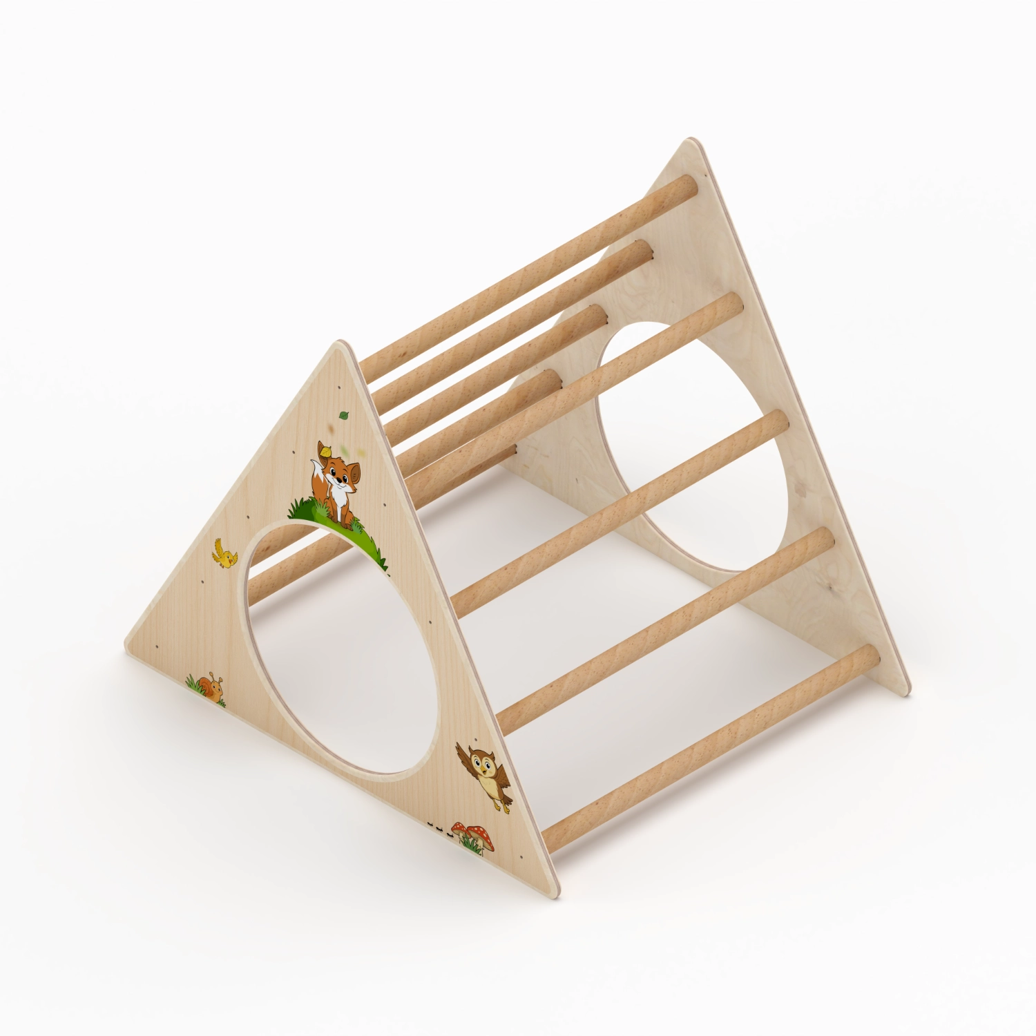 Il Pianeta delle idee Wood for Kids Montessori Triangolo di Pikler in betulla