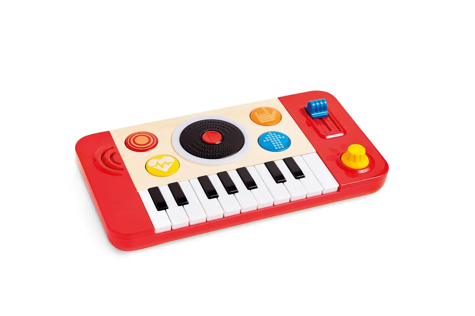 Hape Giochi musicali Studio DJ Mix & Spin giocattolo musicale con luci