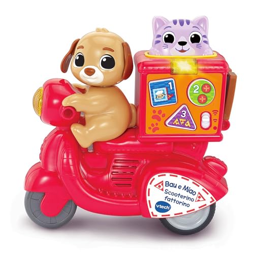 VTech Giocattoli 1-3 anni Bau e Miao Scooterino Fattorino scooter 12-36 mesi