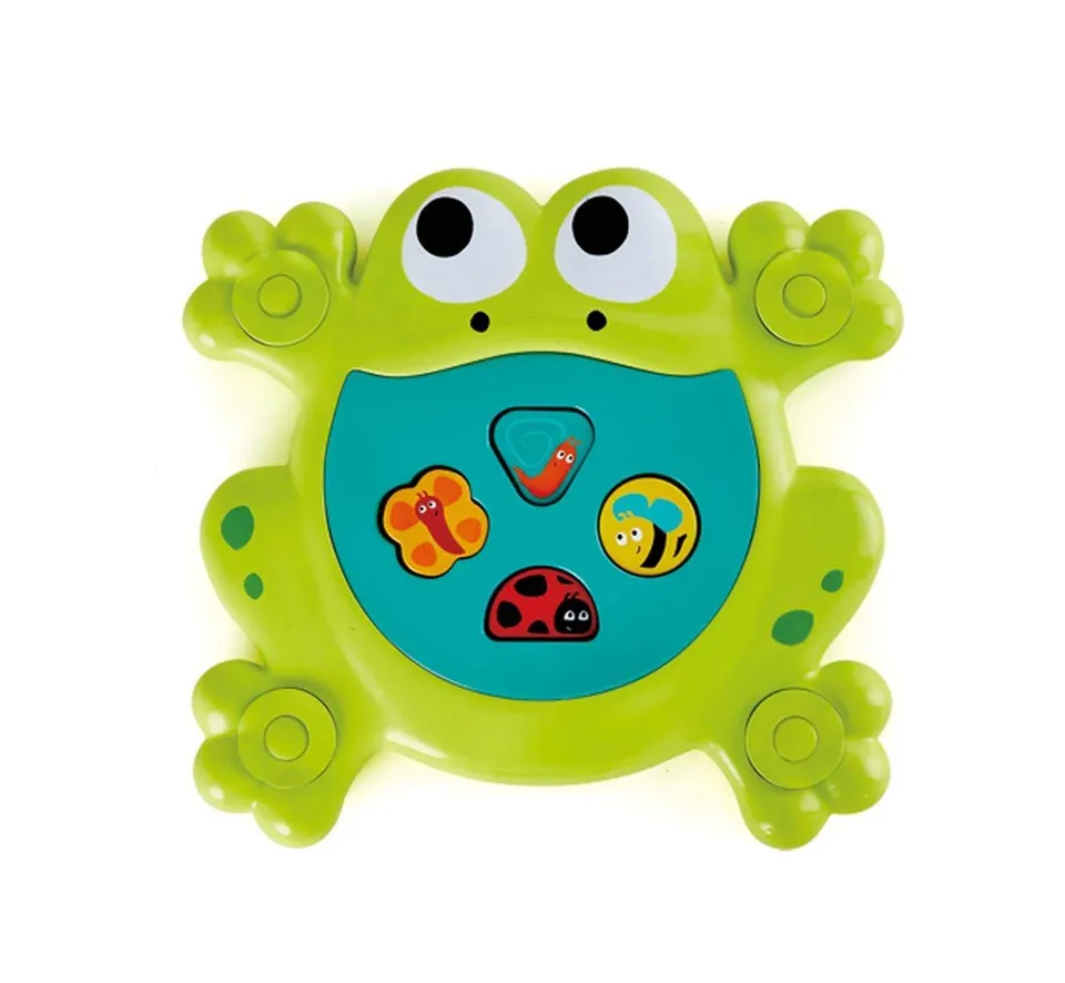 Hape Giochi da bagno Feed-Me Bath Frog rana da bagno multicolore E0209