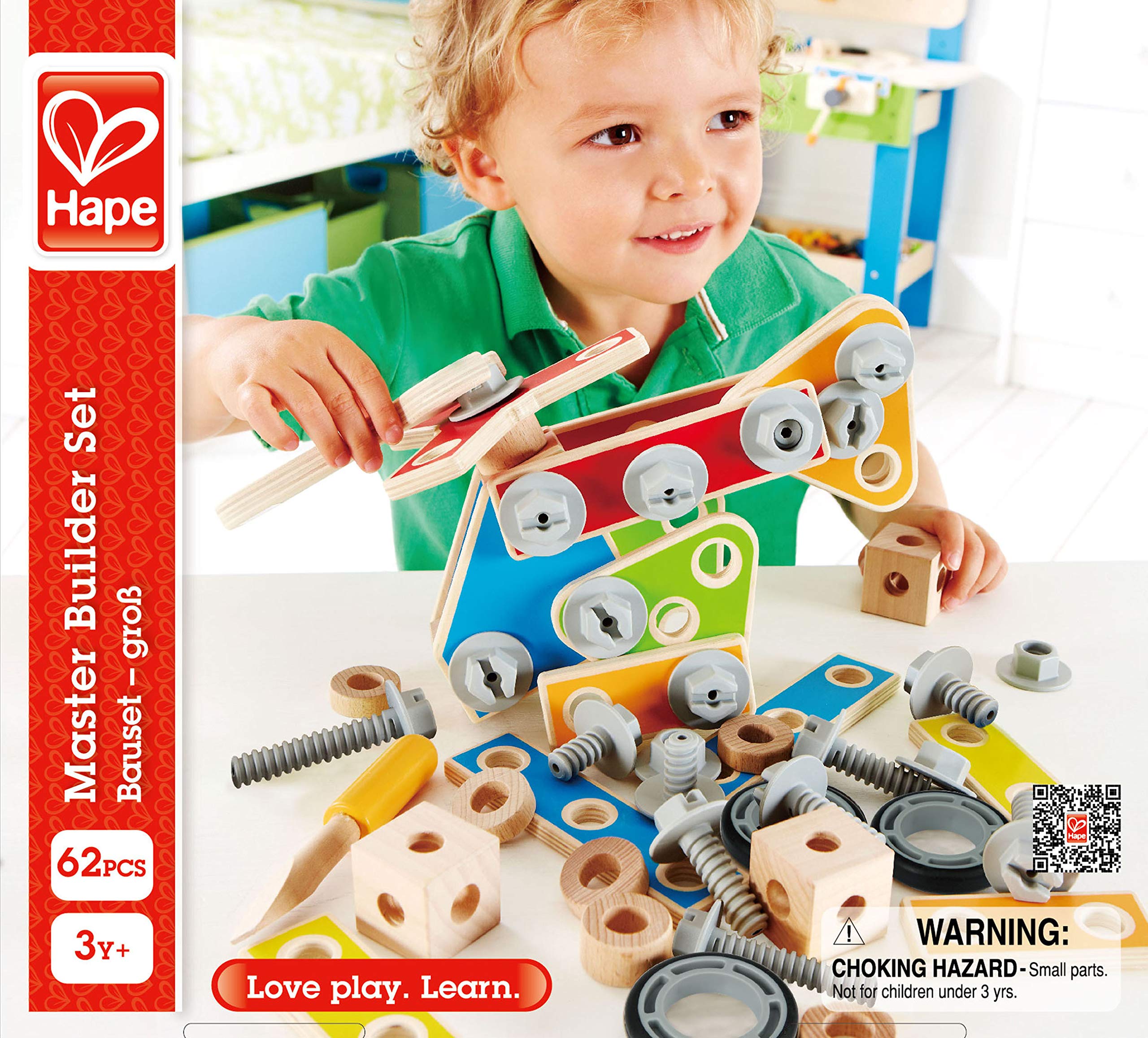 HAPE Montare e costruire E3081 set costruzioni 62 pezzi