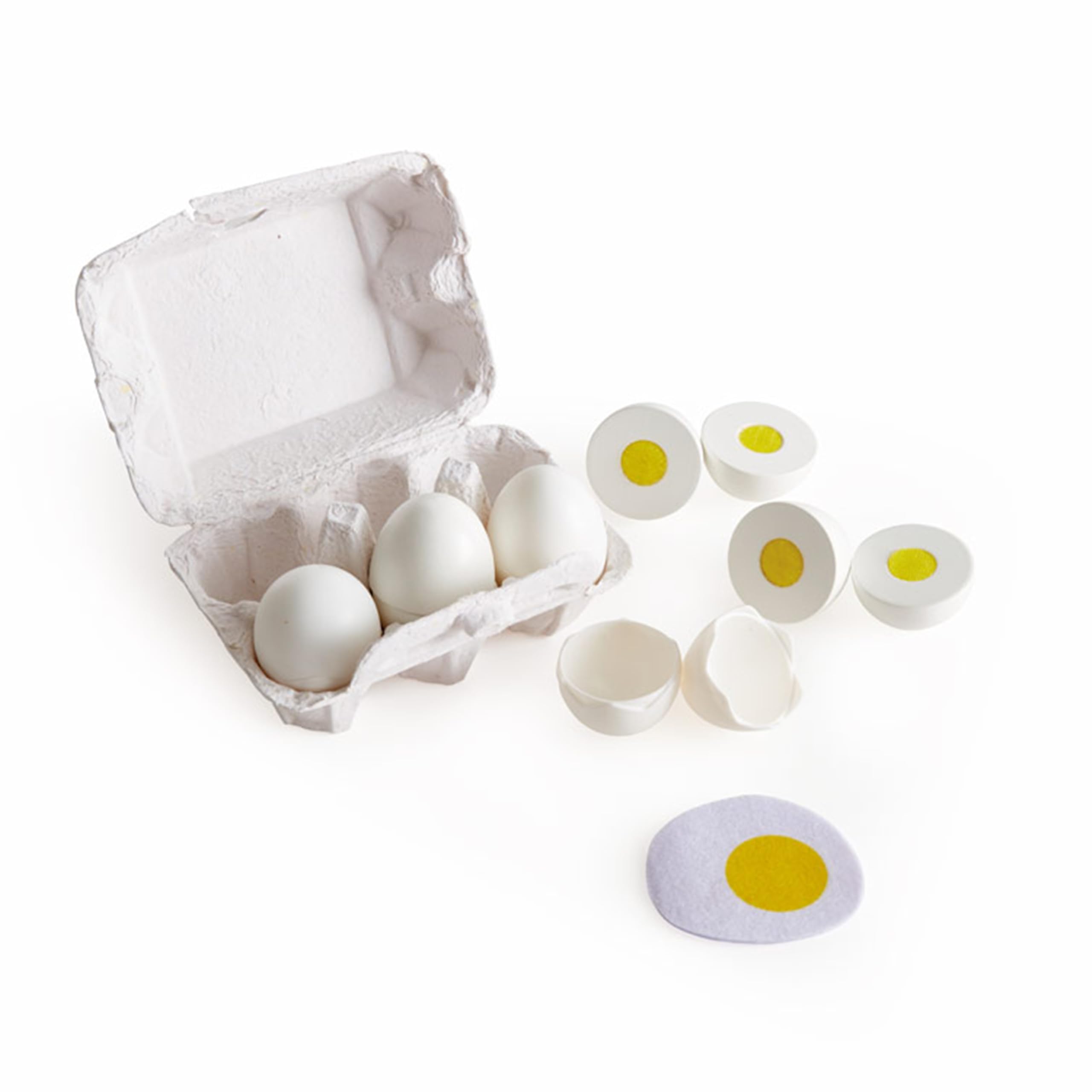 Hape Cucina e accessori Cartone delle Uova set di sei uova in legno