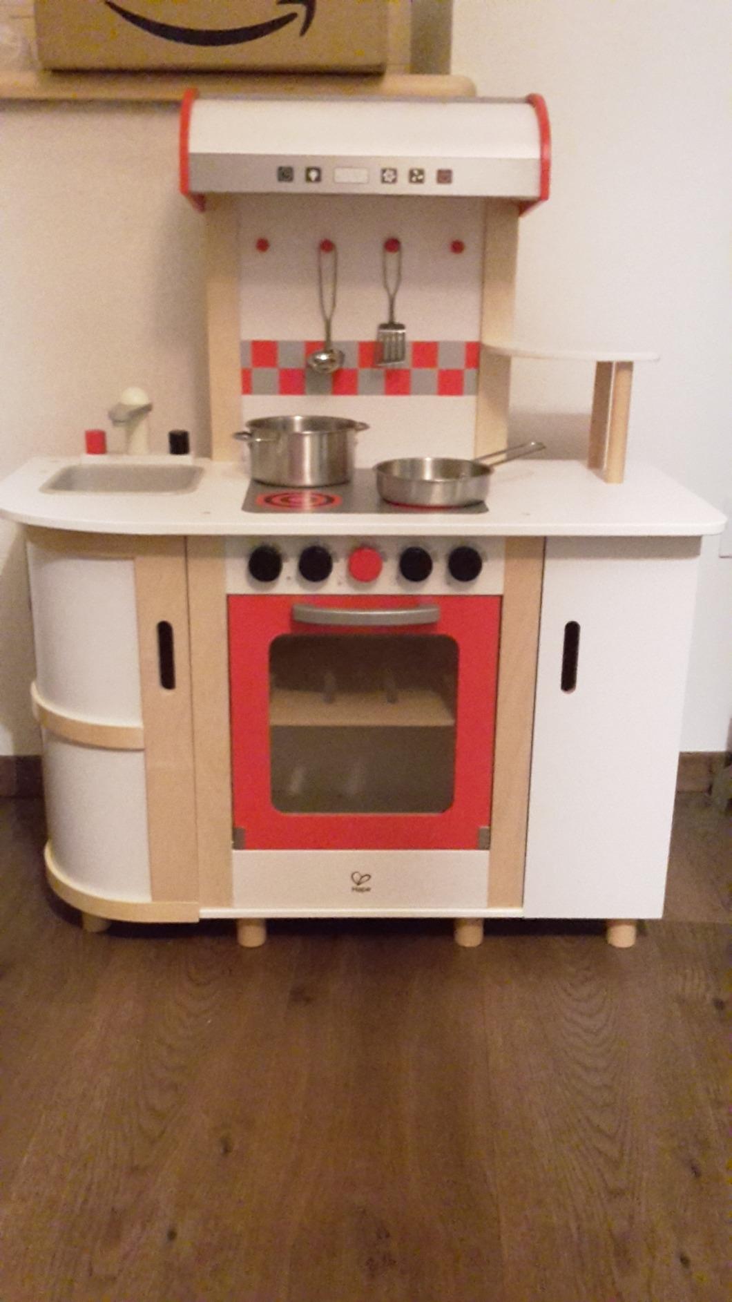 Hape Cucina e accessori E8018 cucina multifunzione con carrello multicolore