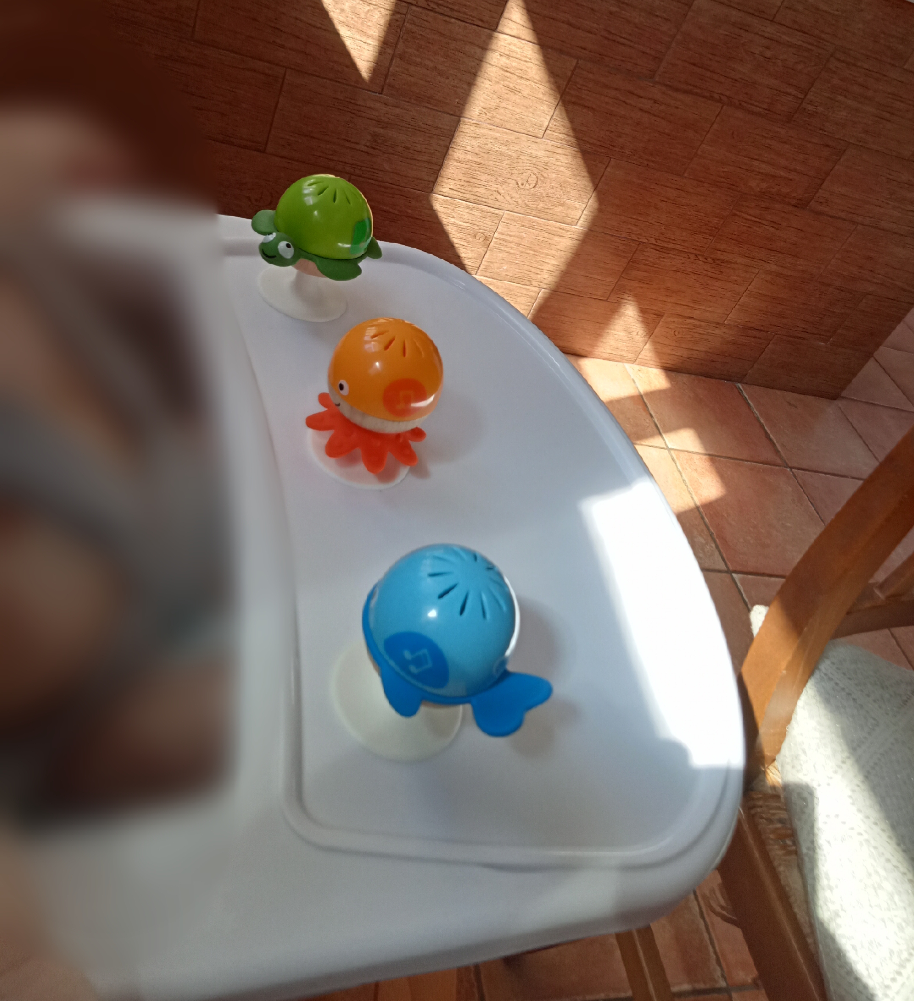 Hape Giocattoli per l'infanzia Set Sonagli sempre in piedi animali marini 3 pezzi